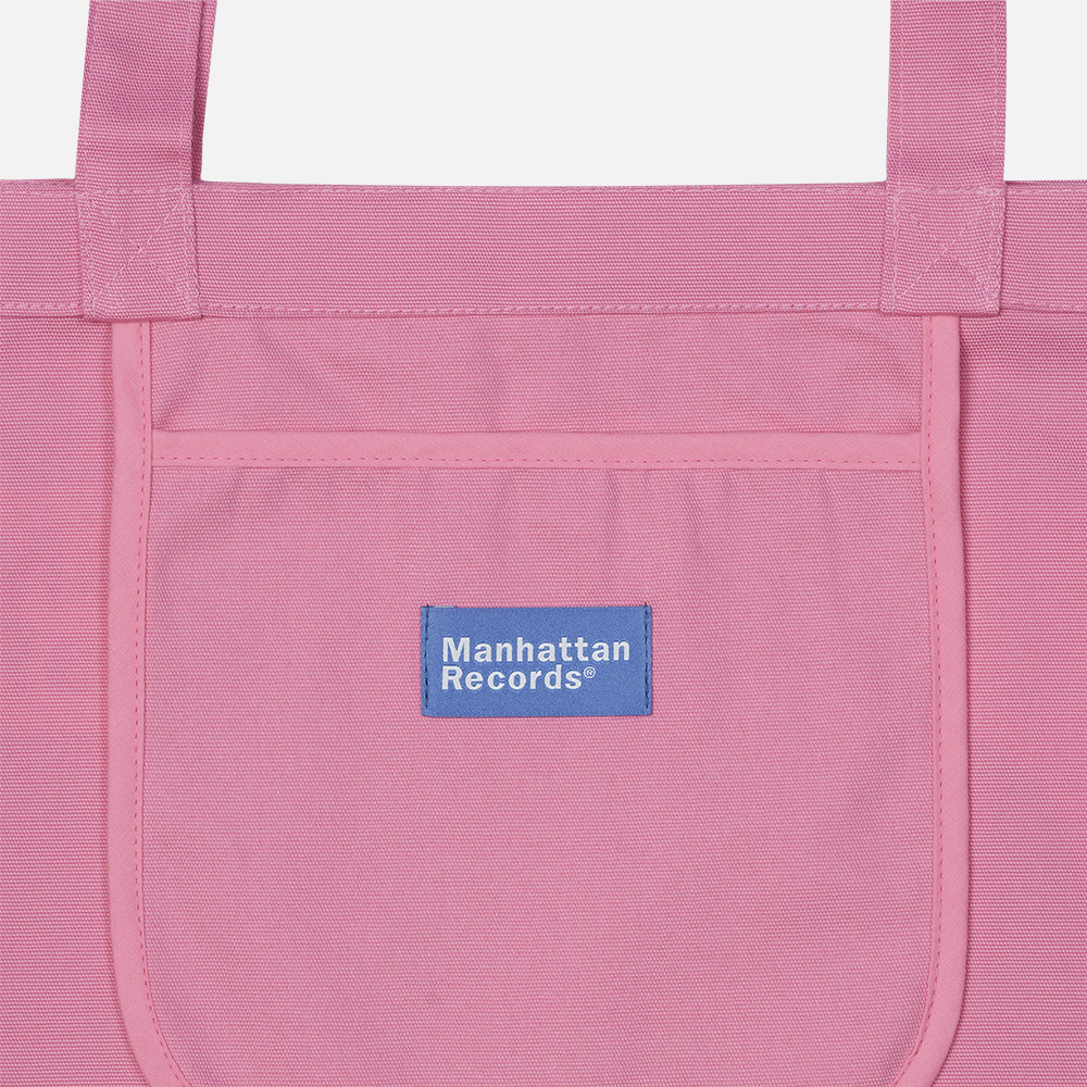 맨하탄 레코즈 클래식 로고 캔버스 에코백 - 핑크(Manhattan Records Classic Logo Canvas Eco Bag - Pink) - 4