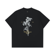 Wooyoungmi Flower Back Logo T-Shirt Black - 26SS