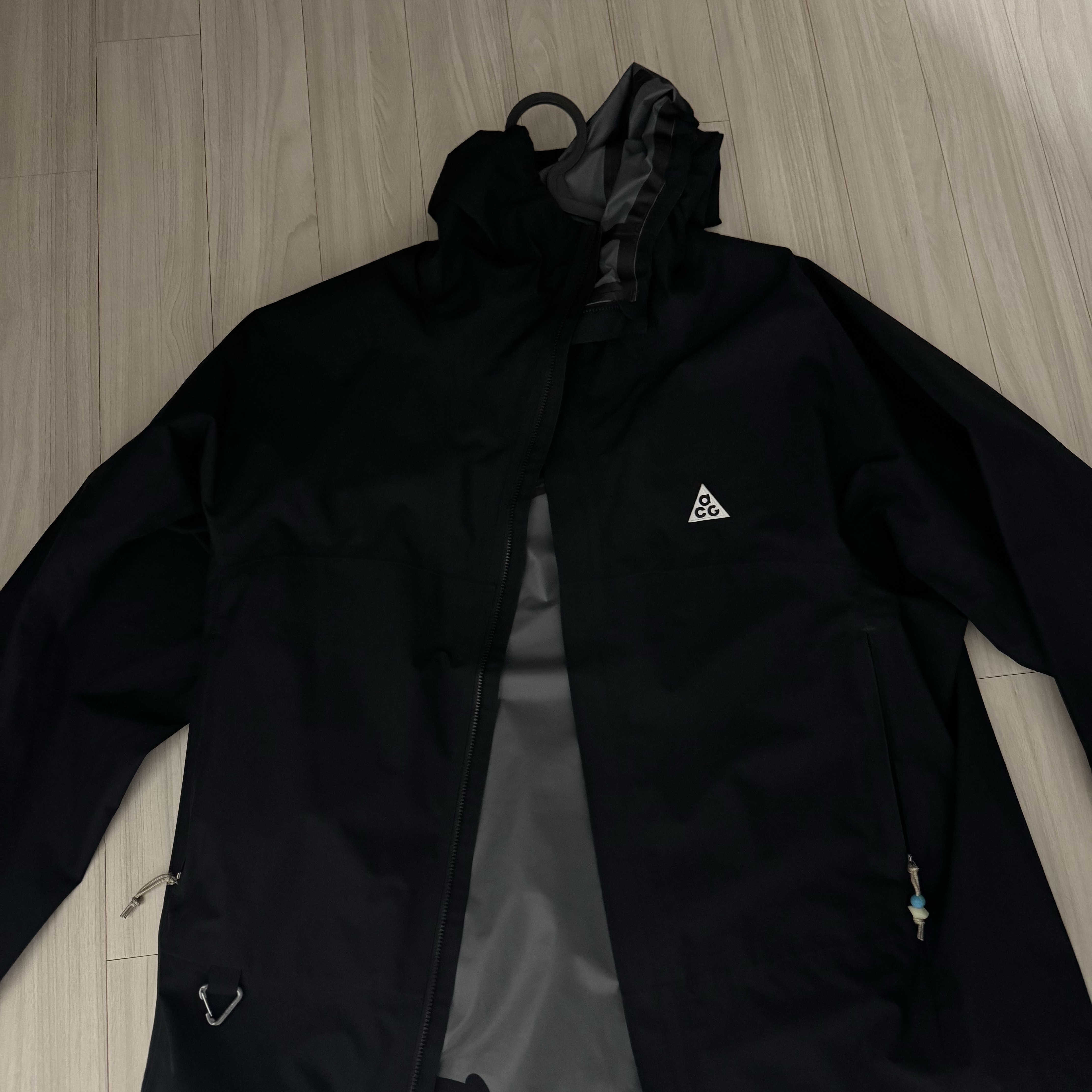 Nike ACG Storm-Fit ADV Cascade Rains Full Zip Jacket Black - Asia 착용 스타일