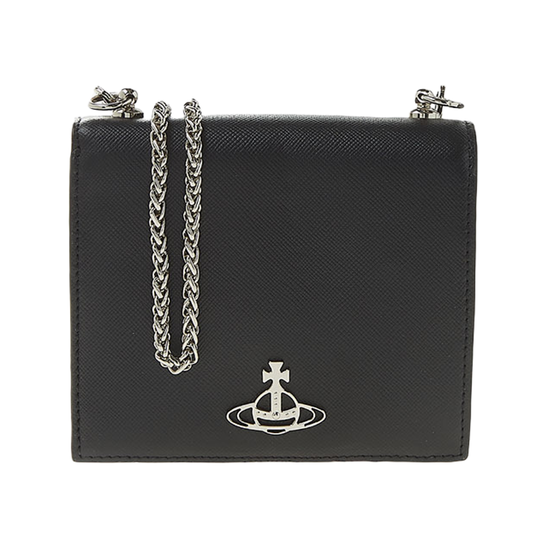 51130003-42093-N401 Vivienne Westwood Derby Chain Card Wallet Black