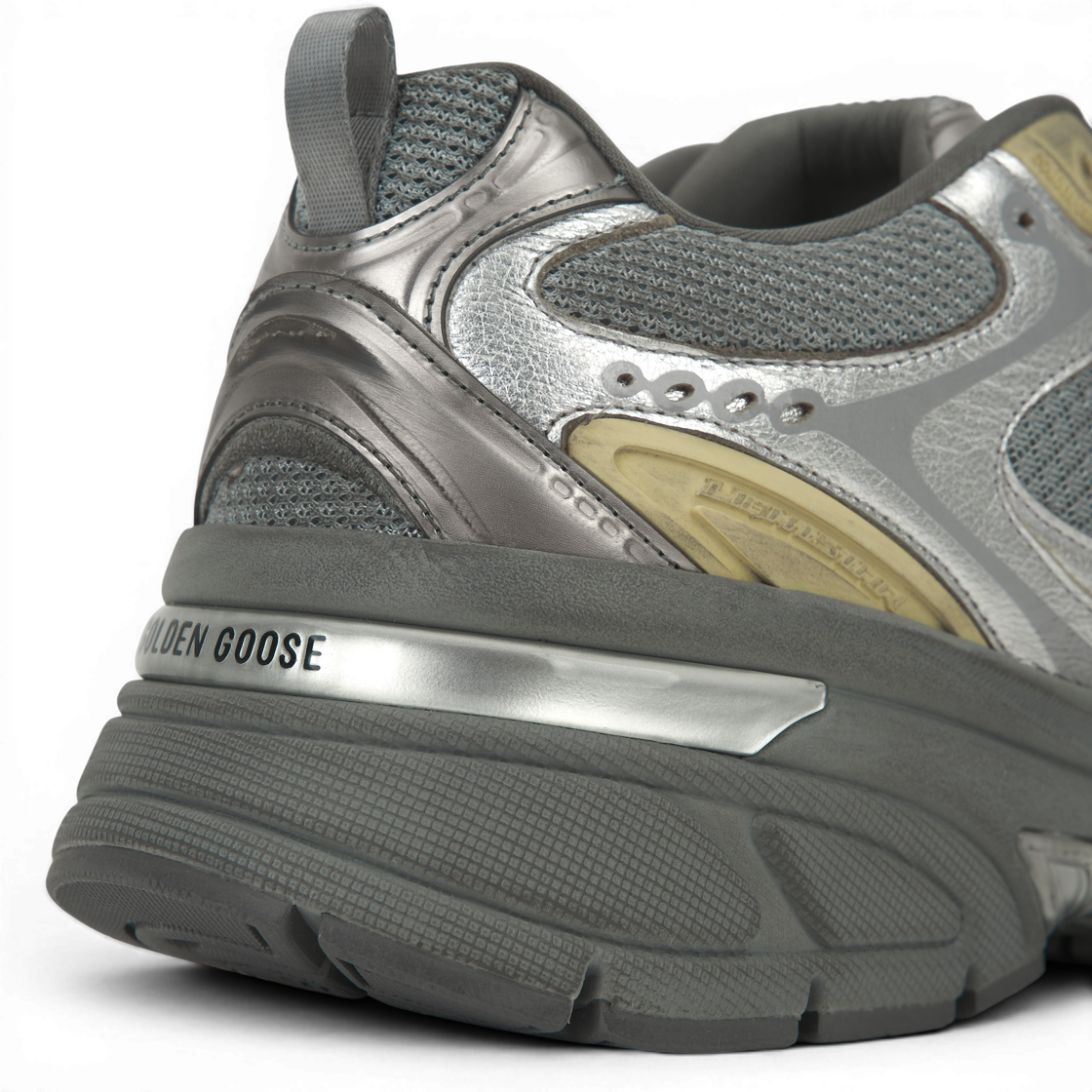 골든구스 라이트스타 그레이 실버 메탈릭 레더 힐 탭 스니커즈(Golden Goose Lightstar Grey Silver Metallic Leather Heel Tab Sneakers) - 8