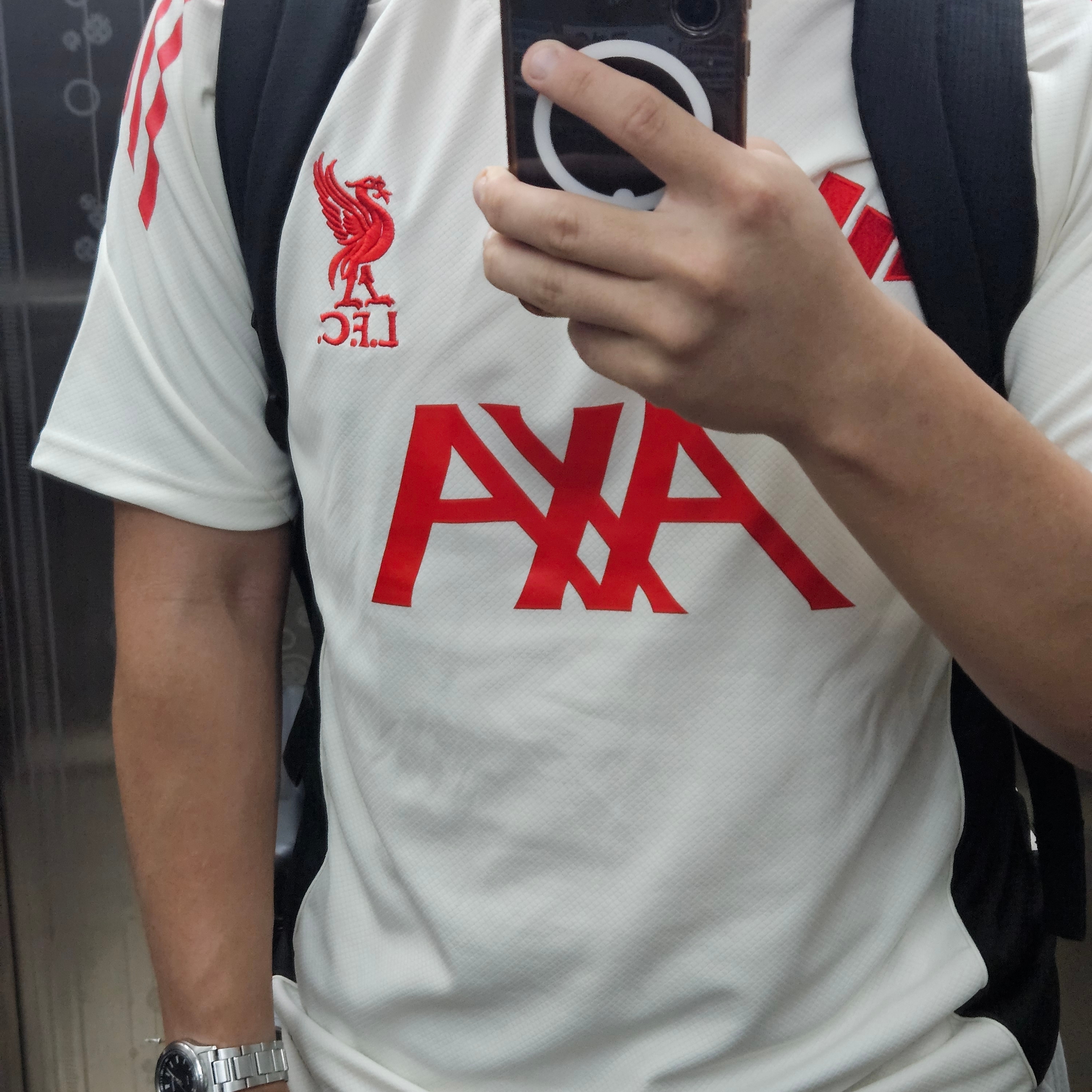 Adidas Liverpool FC Tiro 25 Competition Training Jersey Strawberry Red - KR Sizing (Non Marking Ver.) 착용 스타일