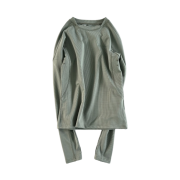 (W) Plastic Product MPa Long Sleeve T-Shirt Emerald