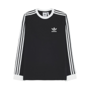 Adidas Adicolor Classic 3-Stripes Long Sleeve T-Shirt Black - KR Sizing