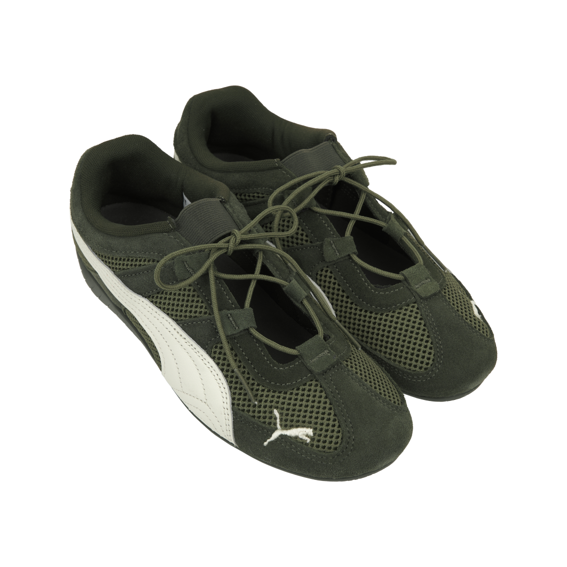 (W) 푸마 스피드캣 고 올리브 화이트((W) Puma Speedcat Go Olive White) - 4