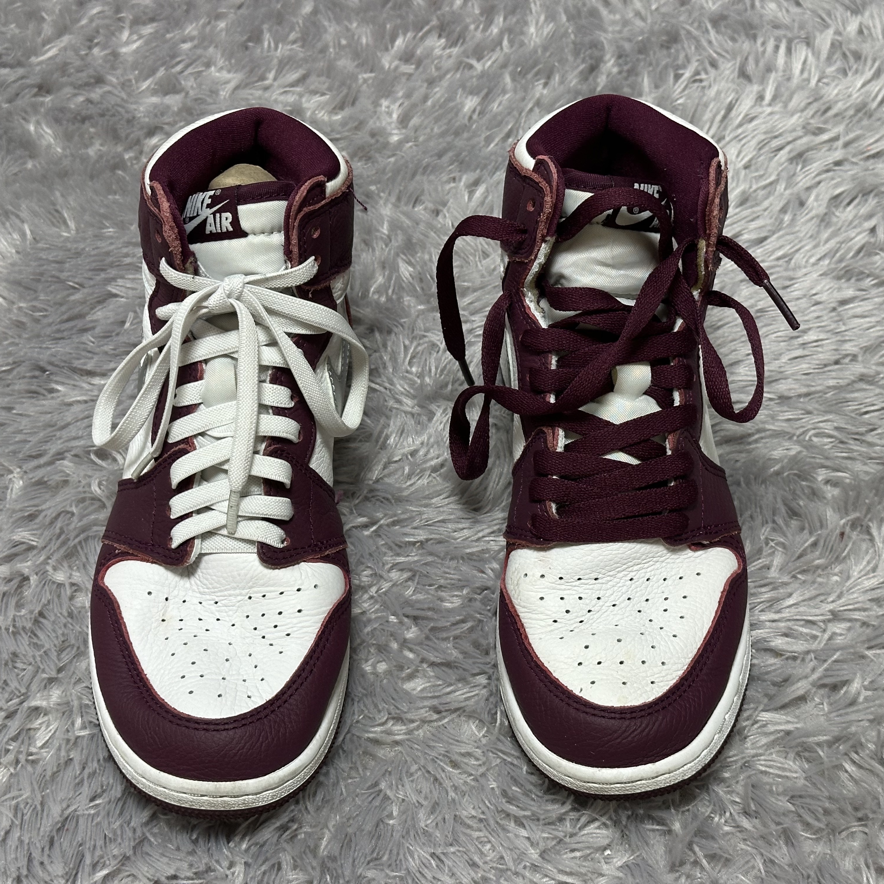 (GS) Jordan 1 Retro High OG Bordeaux 착용 스타일 - 2