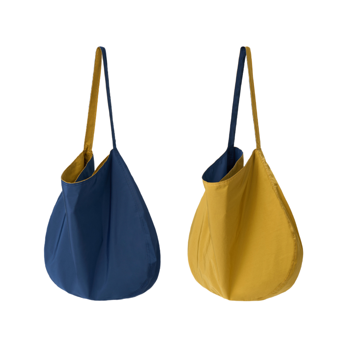 하아카이브 리버서블 숄더백 네이비/머스타드(Hah Archive Reversible Shoulder Bag Navy / Mustard)