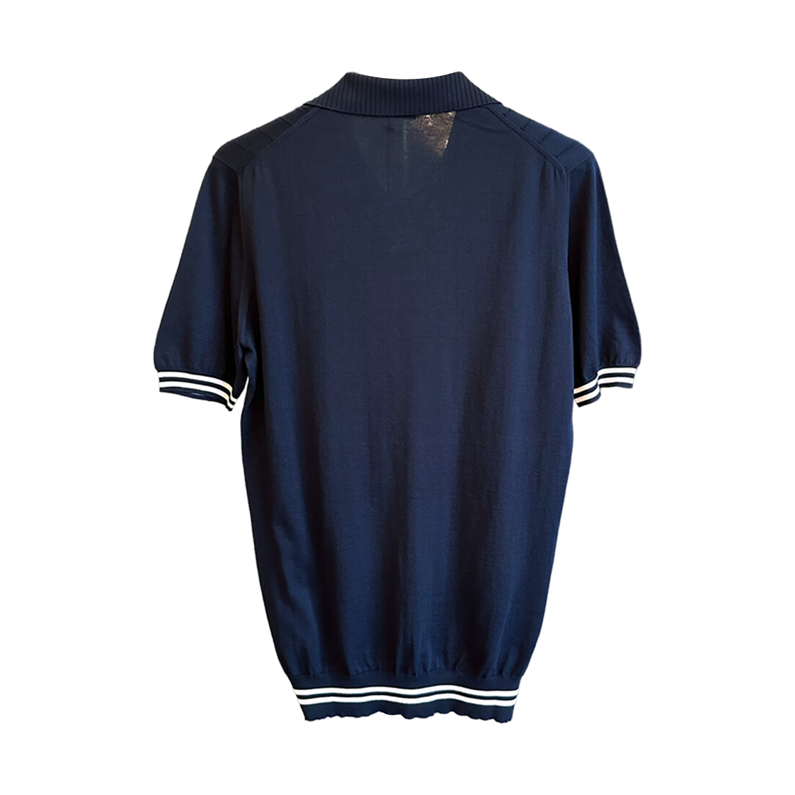키톤 리브드 디테일 폴로 네이비(Kiton Ribbed Detail Polo Navy) - 2