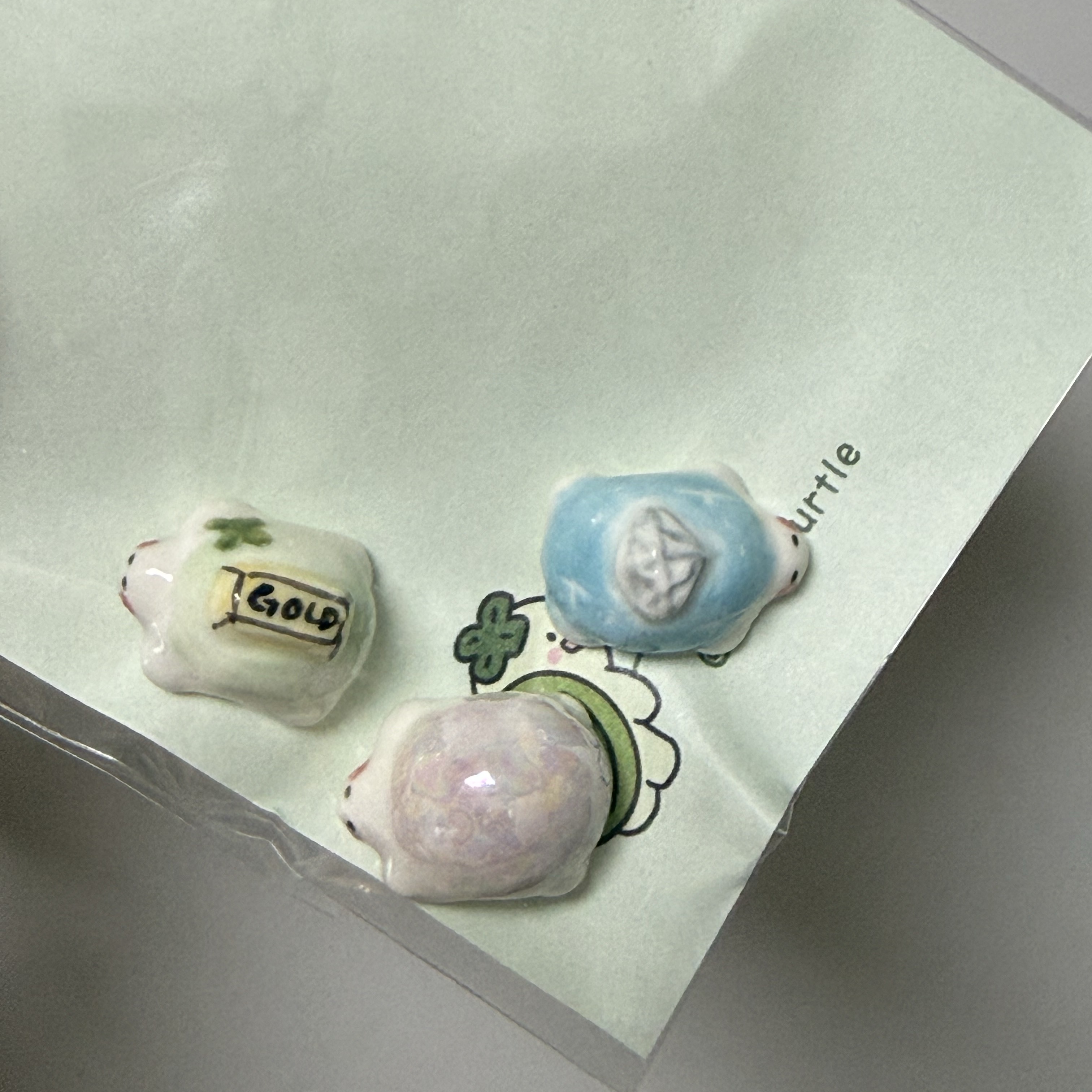 [KREAM 단독] ANIMINI Lucky Turtle 3D Jewel (5colors) 착용 스타일 - 1