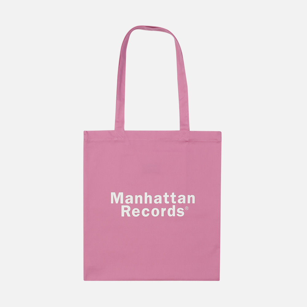 맨하탄 레코즈 클래식 로고 캔버스 에코백 - 핑크(Manhattan Records Classic Logo Canvas Eco Bag - Pink) - 2
