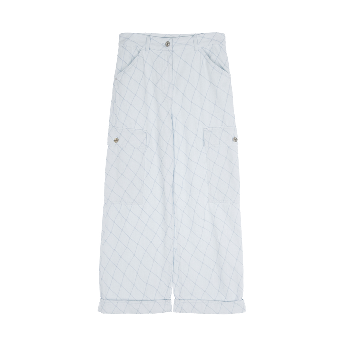 ITKURB633JWI Chanel 26M Coco Beach Denim Pants Light Blue