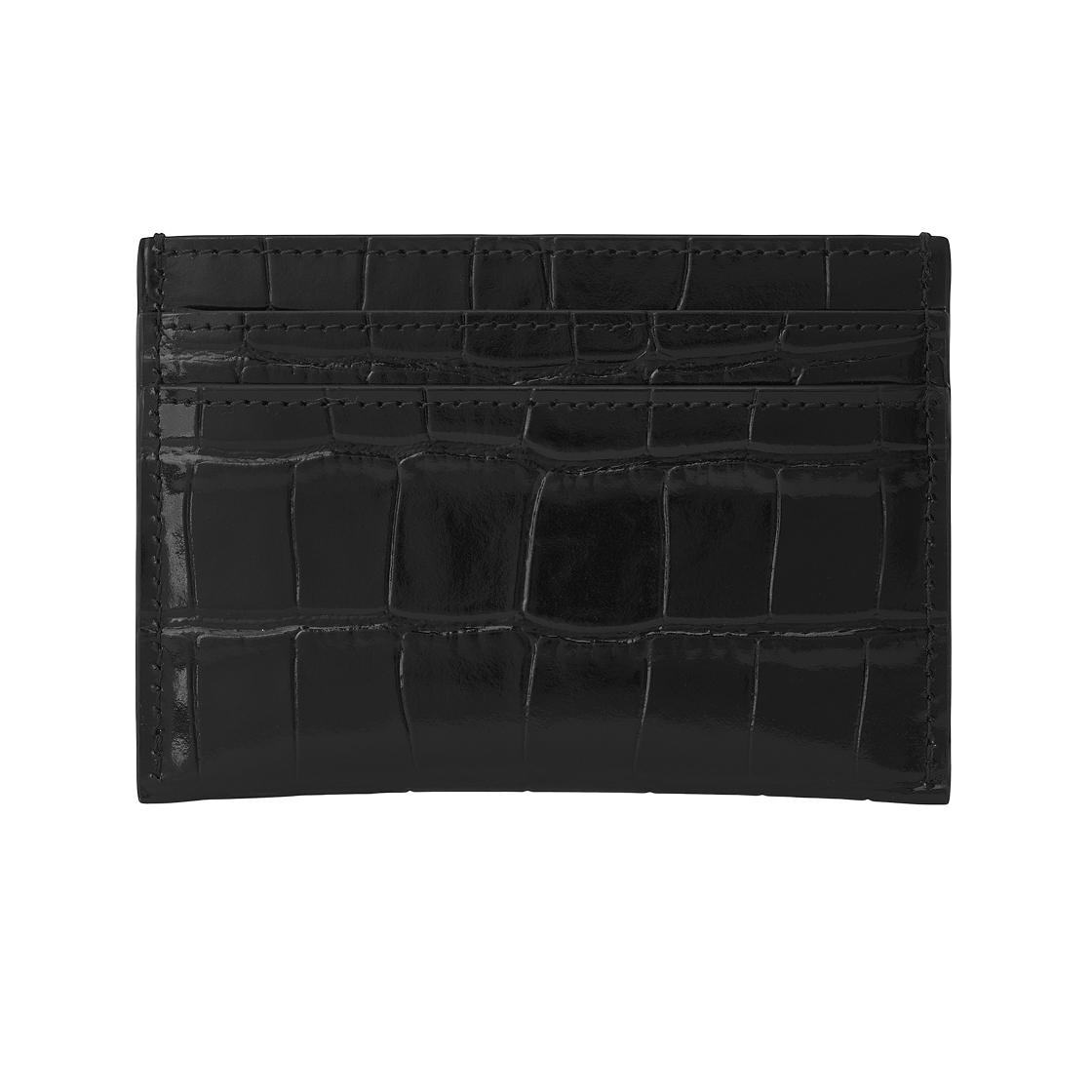 샤넬 카드 홀더 크로커다일 엠보스드 카프스킨 & 골드 메탈 블랙(Chanel Card Holder Crocodile Embossed Calfskin & Gold Black) - 2