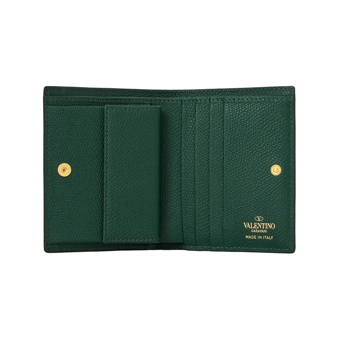 발렌티노 컴팩트 브이로고 시그니쳐 그레이니 카프스킨 월렛 다크 그린(Valentino Compact Vlogo Signature Grainy Calfskin Wallet Dark Green) - 3
