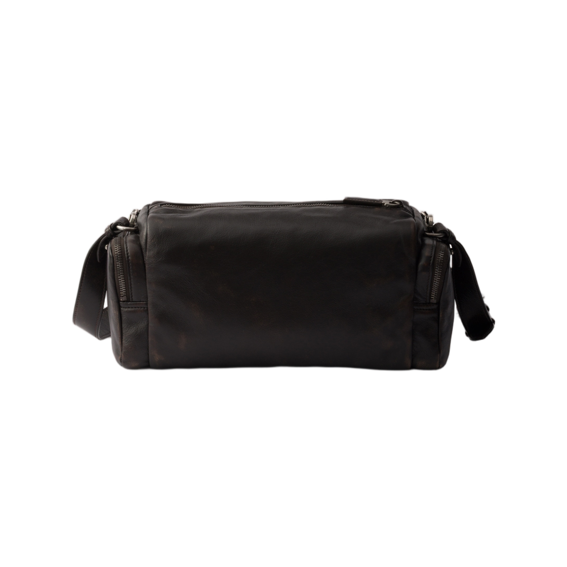 프라다 디스트레스드 나파 레더 숄더백 다크 브라운(Prada Distressed Nappa Leather Shoulder Bag Dark Brown) - 2