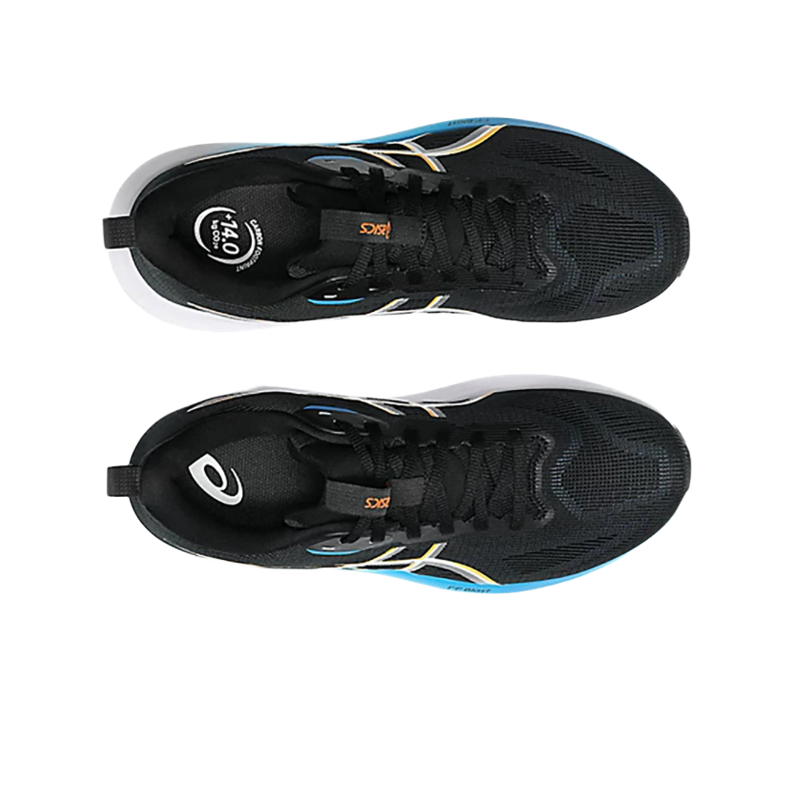 아식스 GT-1000 14 블랙 야마부키 - 4E 엑스트라 와이드(Asics GT-1000 14 Black Yamabuki - 4E Extra Wide) - 2