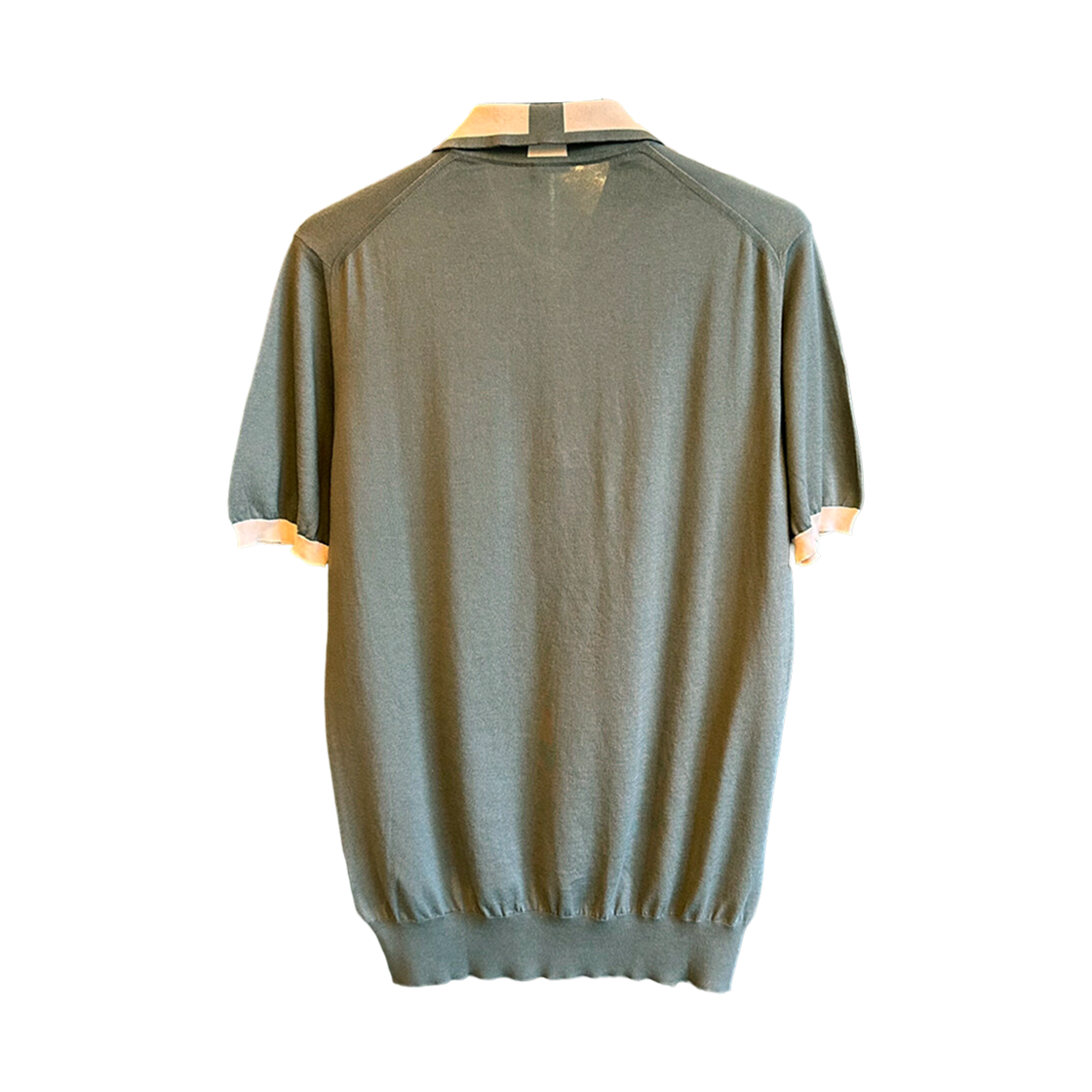 키톤 하프 집 투톤 폴로 셔츠 그레이(Kiton Half Zip Two-Tone Polo Shirt Gray) - 2