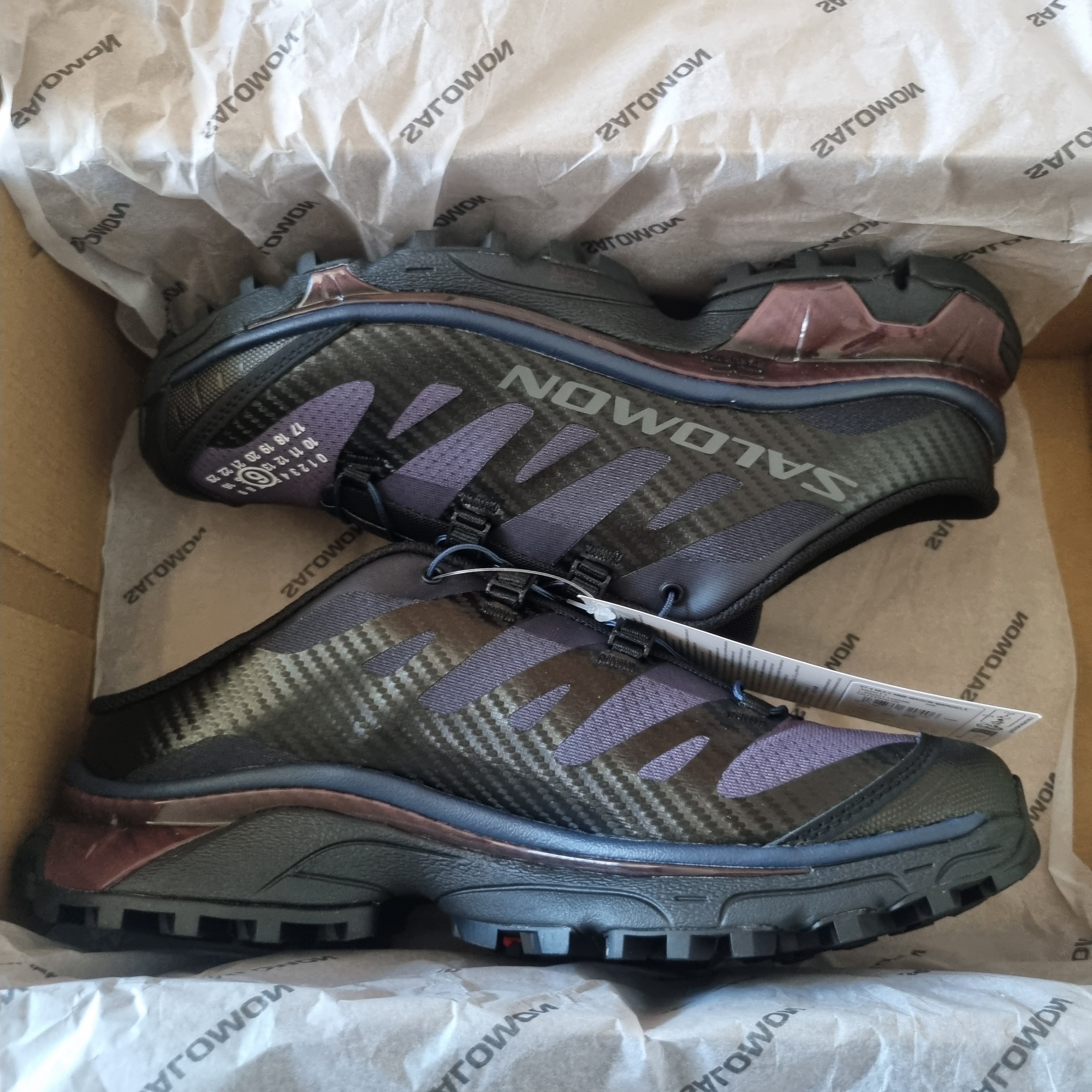 Salomon x MM6 Maison Margiela XT-4 Mule Black Nine Iron 착용 스타일 - 5