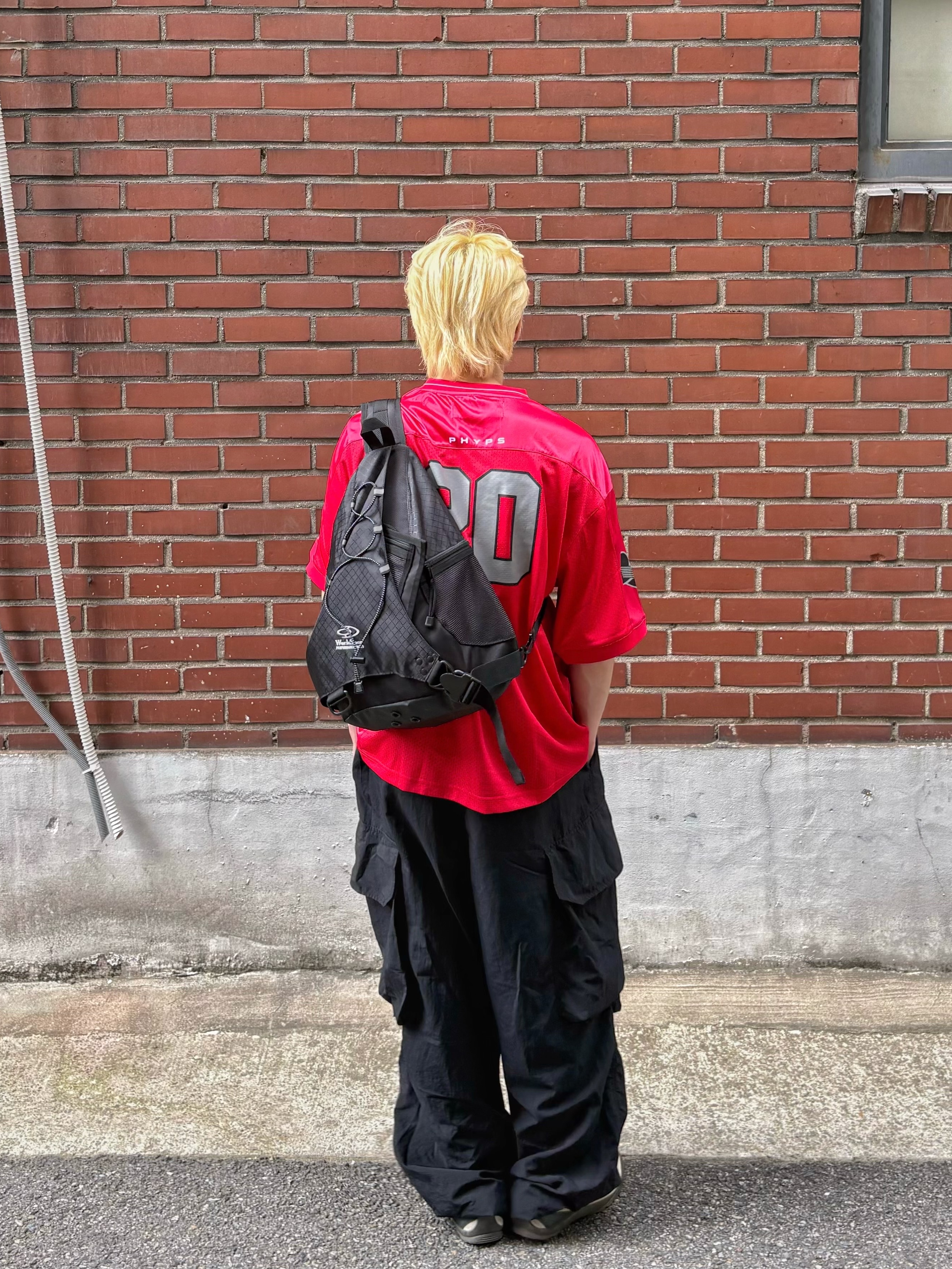 Honda Original Wing Logo Mesh T-Shirt Red, (W) Keen Jasper Suede Sneakers Birch Fawn 착용 스타일 - 4
