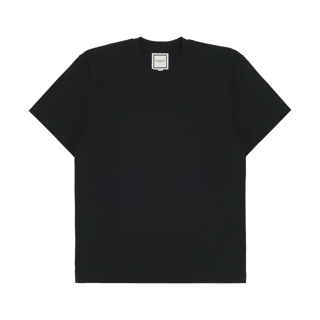 우영미 플라워 백로고 티셔츠 블랙 - 25SS(Wooyoungmi Flower Back Logo T-Shirt Black - 25SS) - 2