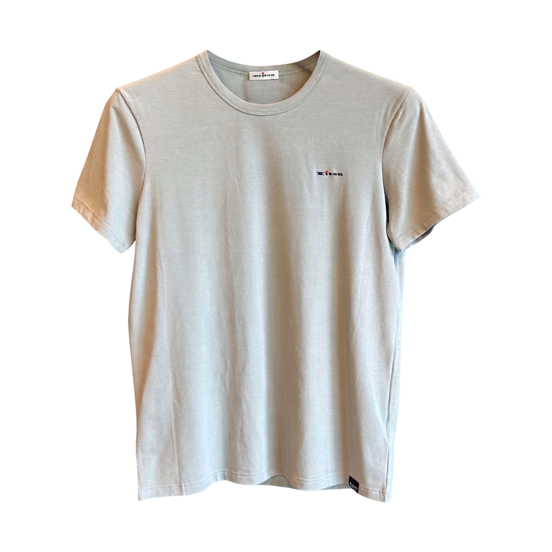 키톤 라운드넥 로고 숏슬리브 티셔츠 그레이(Kiton Roundneck Logo Short Sleeve T-Shirt Gray)