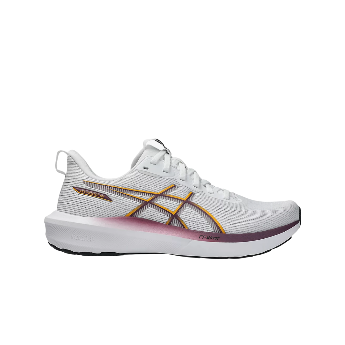1012B859-101 (W) Asics GT-1000 14 White Yamabuki - B Standard