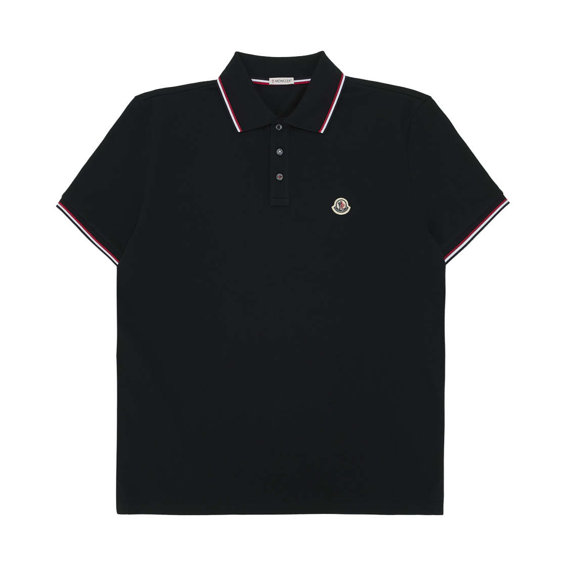 몽클레르 로고 코튼 폴로 셔츠 블랙 - 25FW(Moncler Logo Cotton Polo Shirt Black - 25FW)