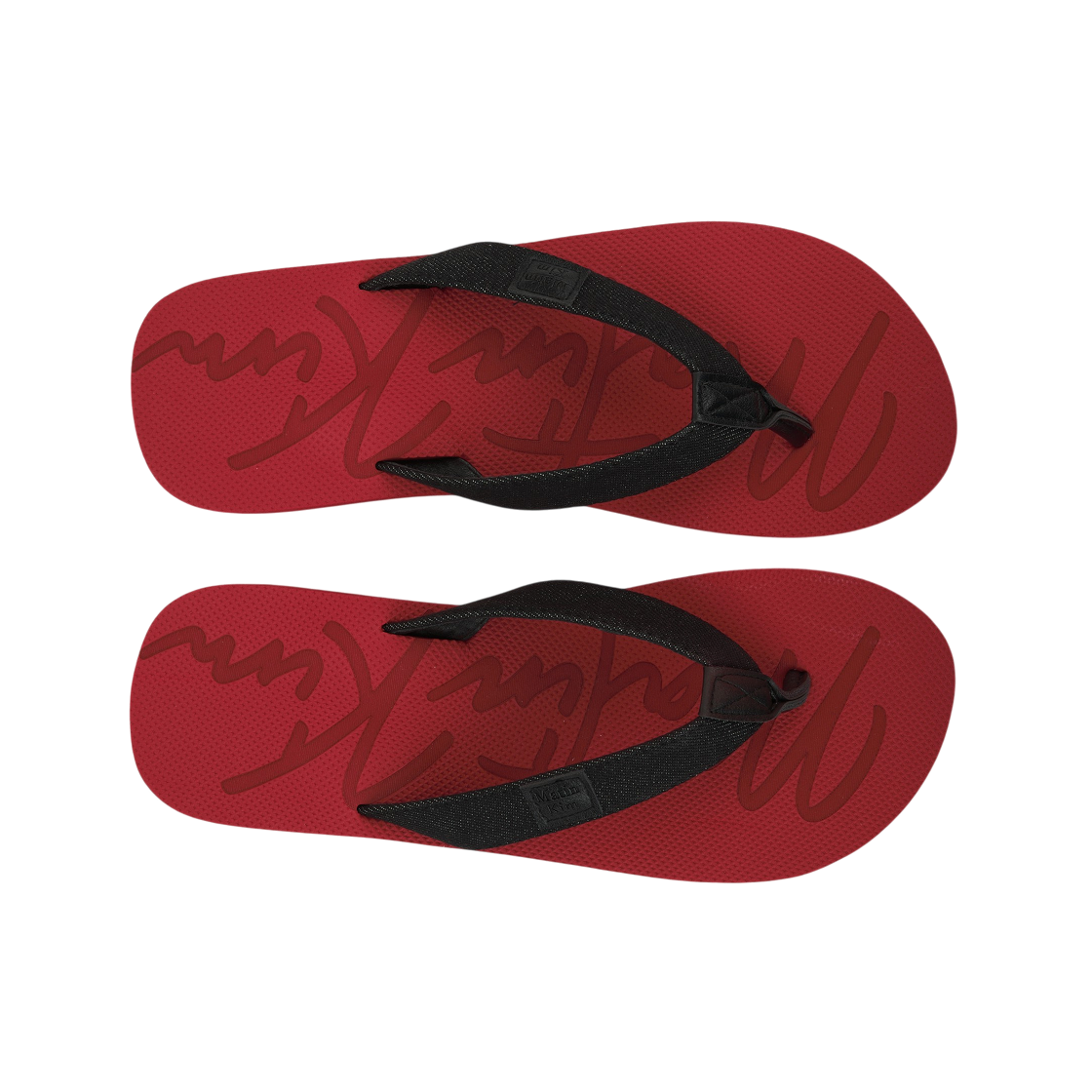 마뗑킴 마틴 데님 루프 플립 플랍 레드(Matin Kim Matin Denim Loop Flip Flop In Red) - 5