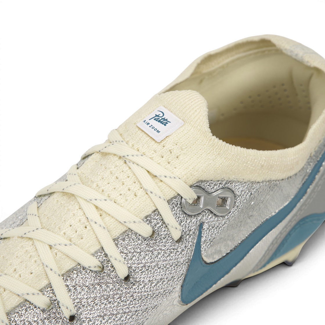 나이키 x 파타 줌 머큐리얼 베이퍼 16 엘리트 FG SE 노이즈 아쿠아 앤 메탈릭 실버(Nike x Patta Mercurial Zoom Vapor 16 Elite FG SE Noise Aqua and Metallic Silver) - 7