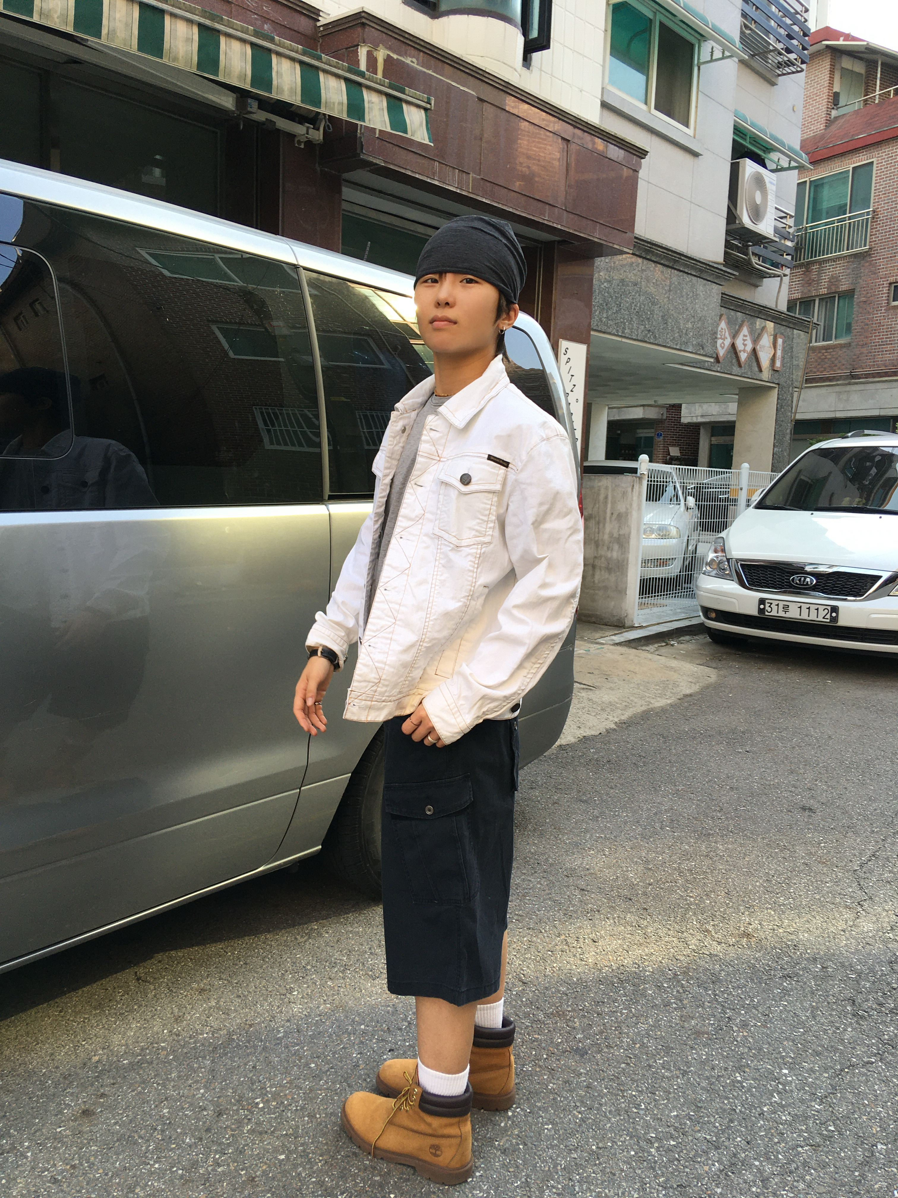 Timberland Premium 6 inch Waterproof Boot Wheat Nubuck - Wide, CHOWOO Monkey Pockets Cargo Shorts Washed Navy 착용 스타일 - 3