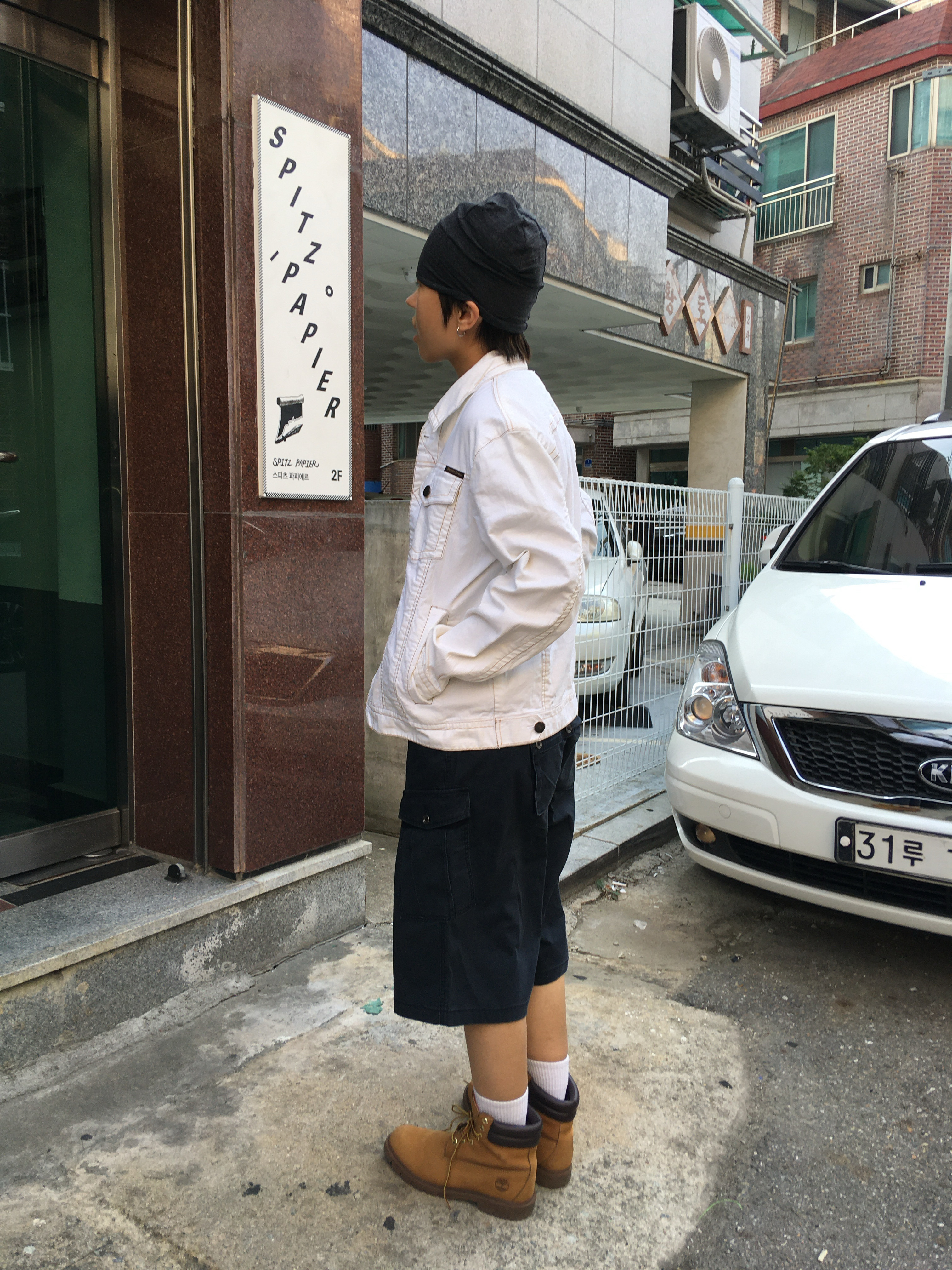 Timberland Premium 6 inch Waterproof Boot Wheat Nubuck - Wide, CHOWOO Monkey Pockets Cargo Shorts Washed Navy 착용 스타일 - 2