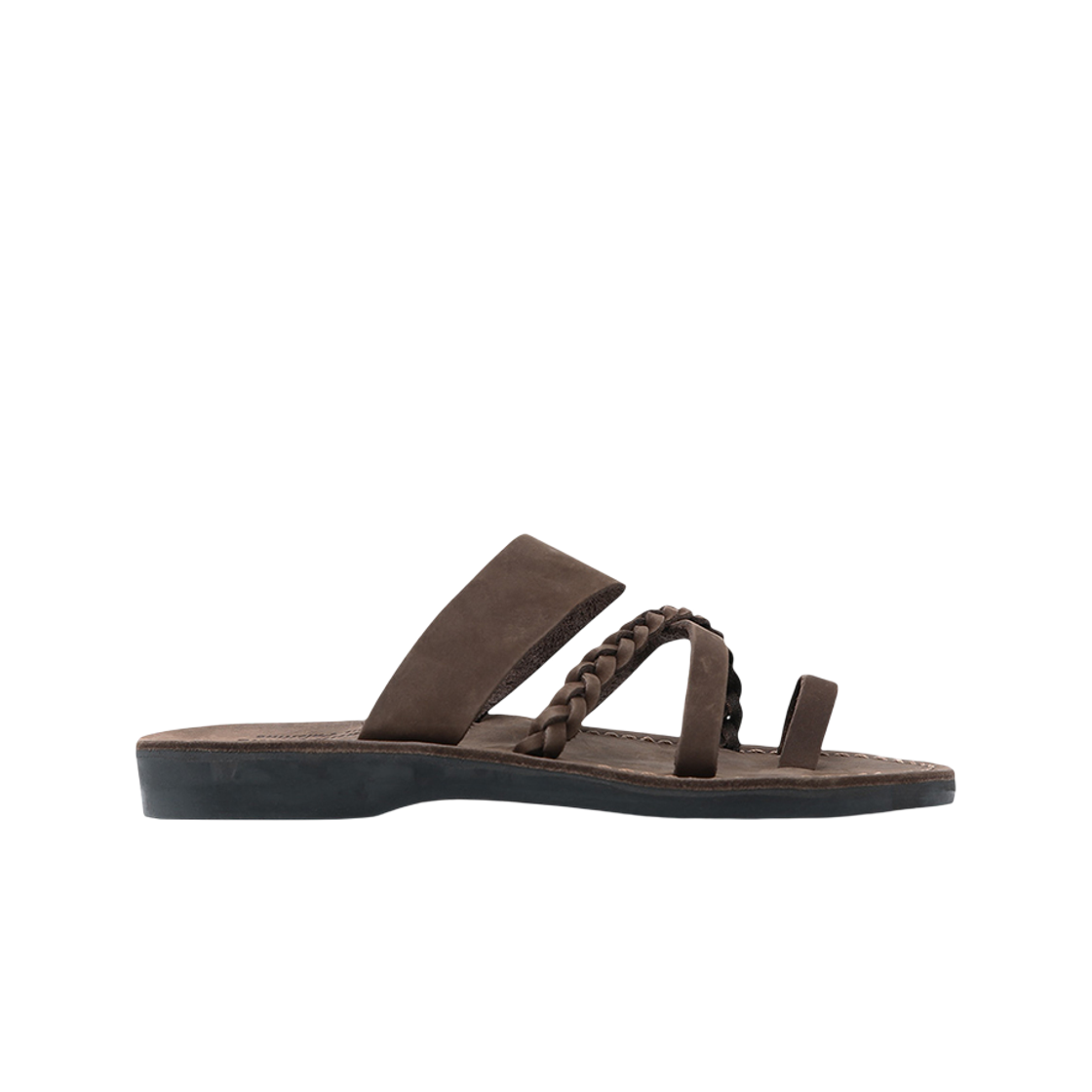 예루살렘 샌들 1050NN 레베카 누벅 브라운(JERUSALEM SANDALS 1050NN Rebecca Brown)