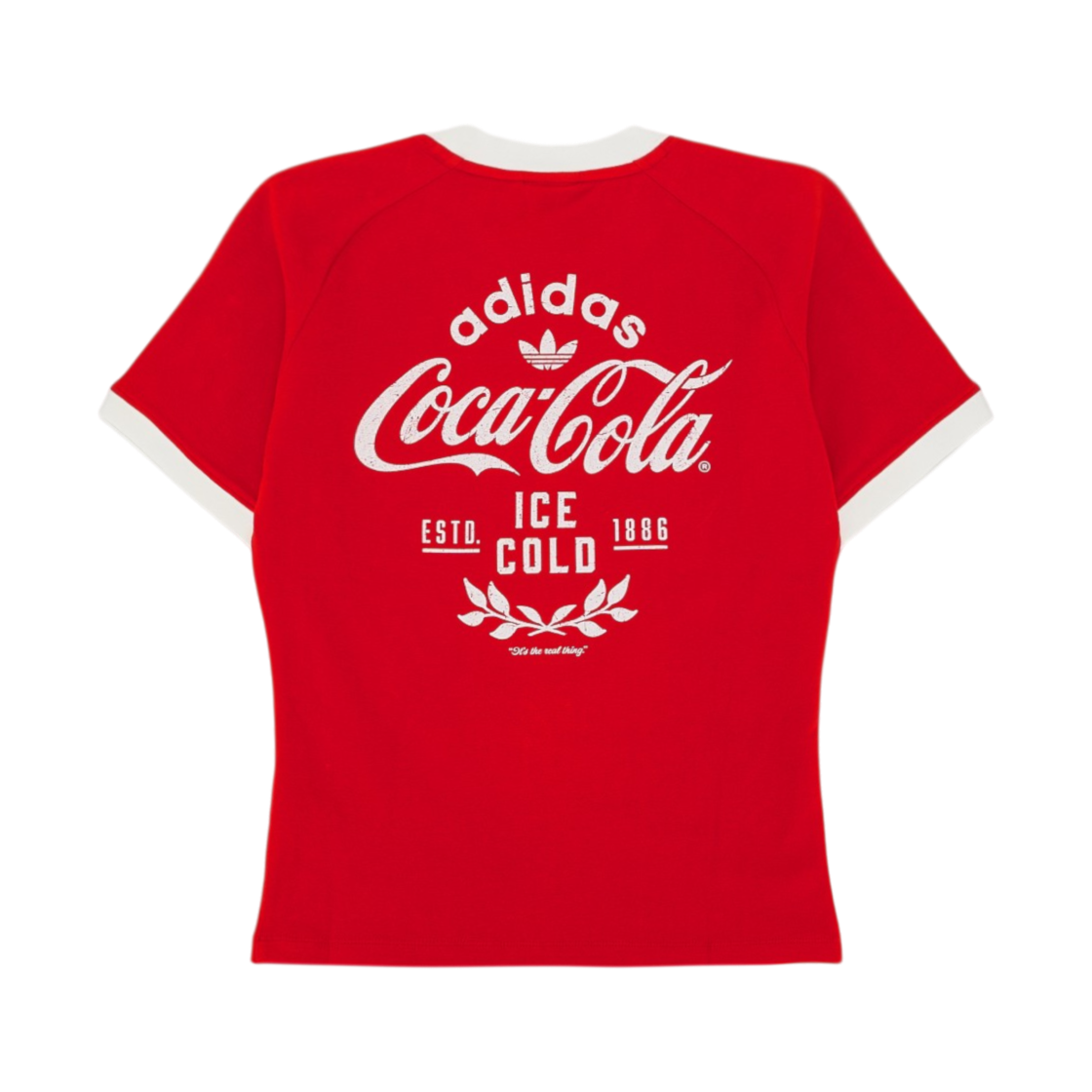 아디다스 x 코카콜라 3-스트라이프 티셔츠 비비드 레드 - KR 사이즈(Adidas x Coca-Cola 3-Stripes T-Shirt Vivid Red - KR Sizing) - 2