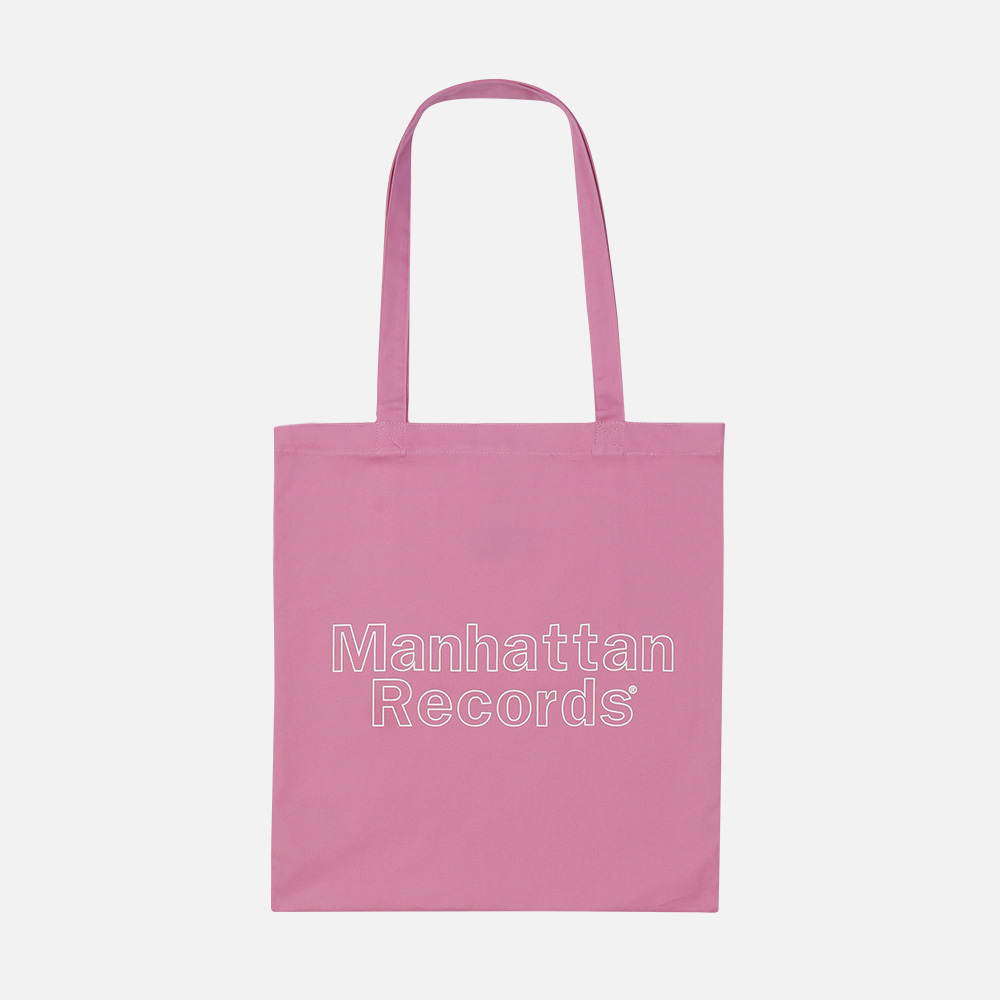 맨하탄 레코즈 라인 로고 캔버스 에코백 - 핑크(Manhattan Records Line Logo Canvas Eco Bag - Pink) - 2