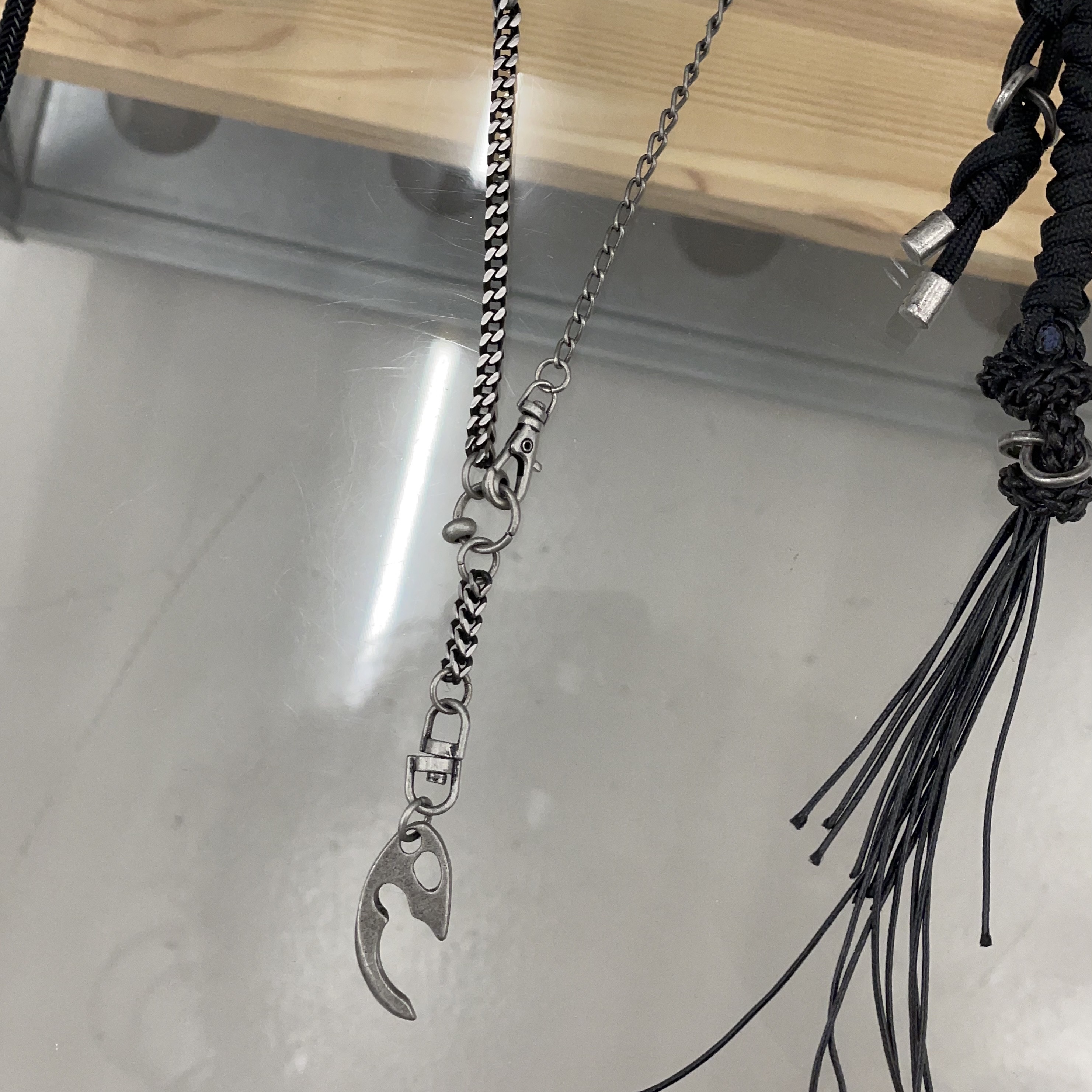 Hatchingroom Broken Egg 2Way Necklace 착용 스타일