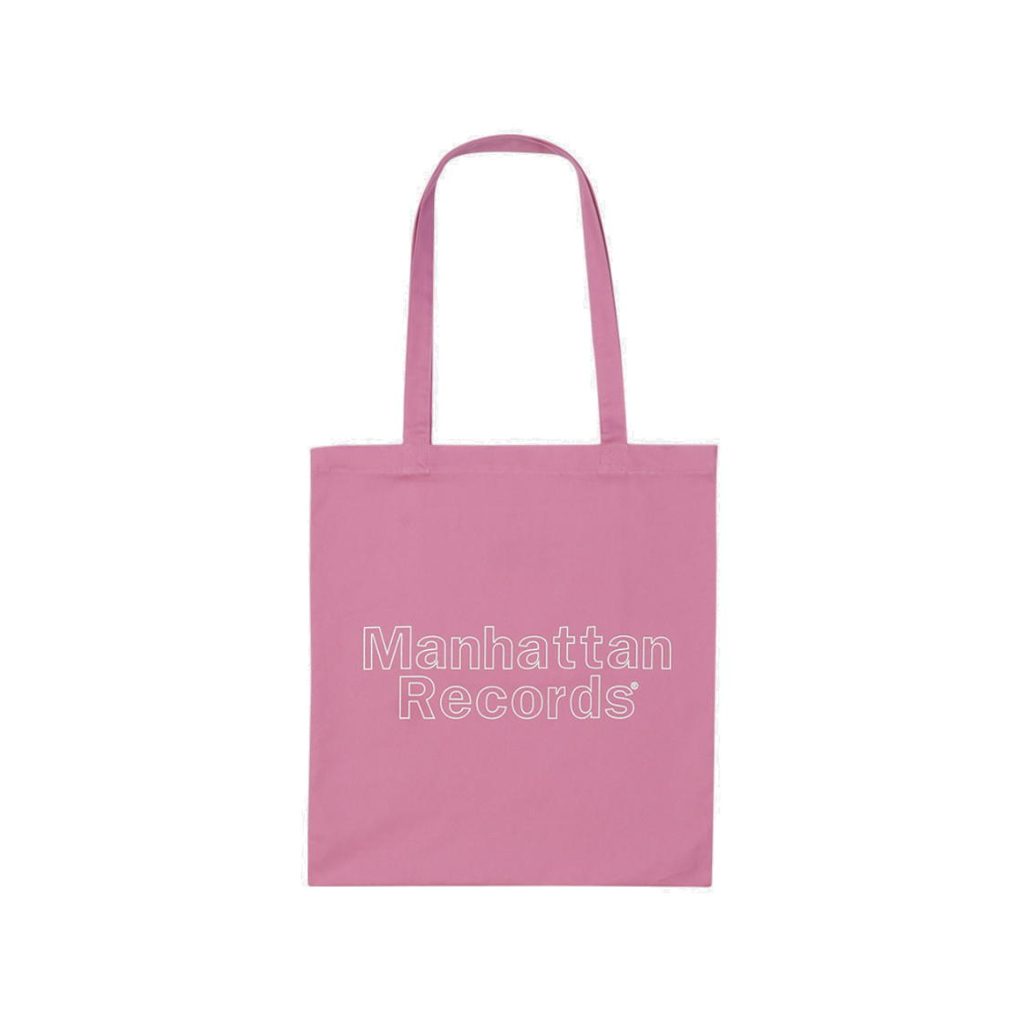 맨하탄 레코즈 라인 로고 캔버스 에코백 - 핑크(Manhattan Records Line Logo Canvas Eco Bag - Pink)