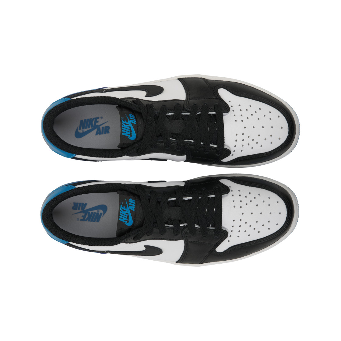 조던 1 레트로 로우 OG 블랙 앤 다크 파우더 블루(Jordan 1 Retro Low OG Black and Dark Powder Blue) - 5