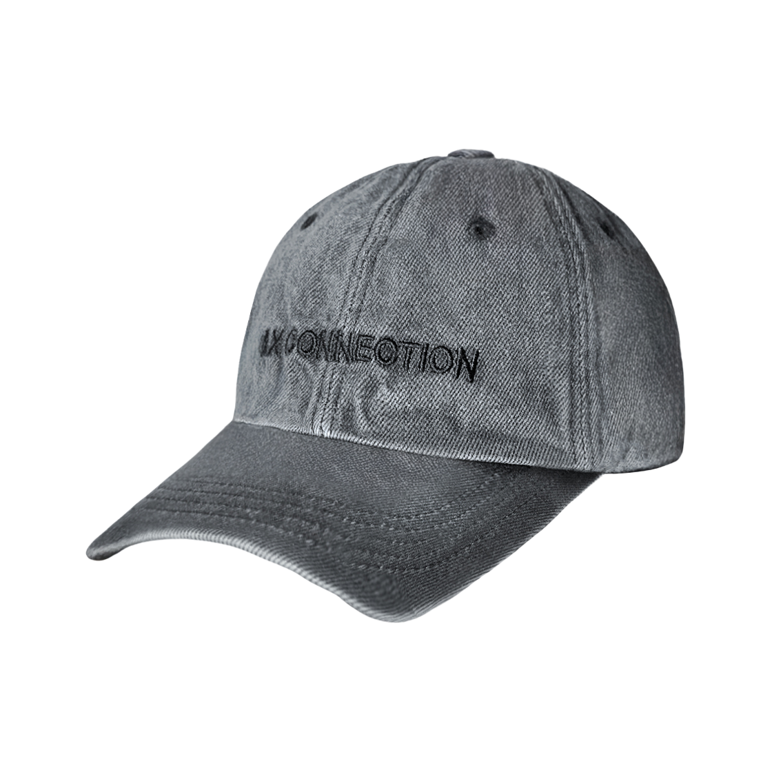 에이엑스커넥션 로고 엠브로이더드 캡 소프트 그레이(AX CONNECTION Logo Embroidered Cap Soft Grey)