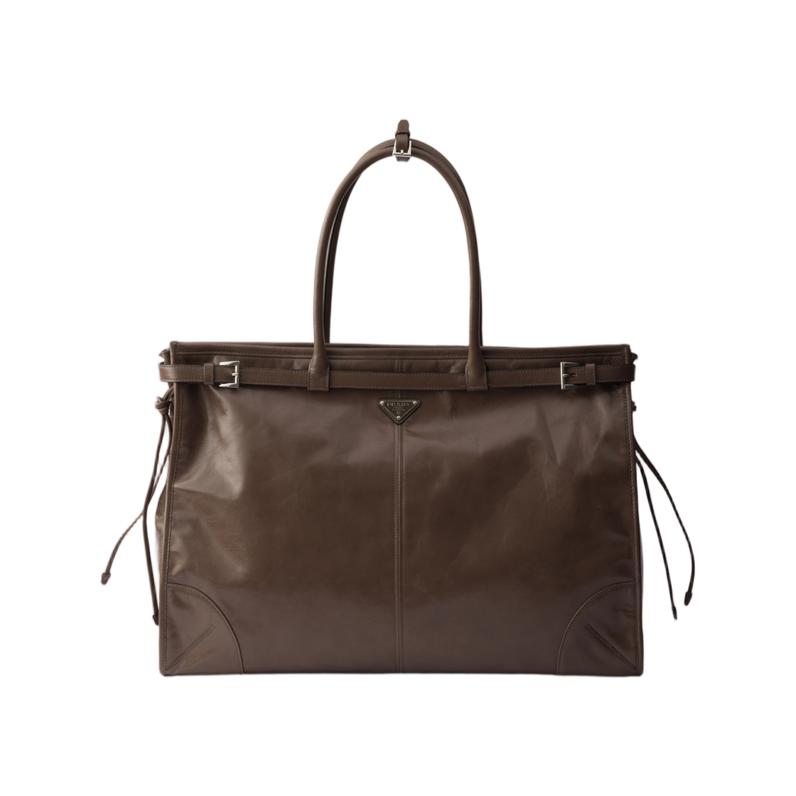 2VG128-2CYR-F03AN Prada Bonnie Leather Tote Bag Clay