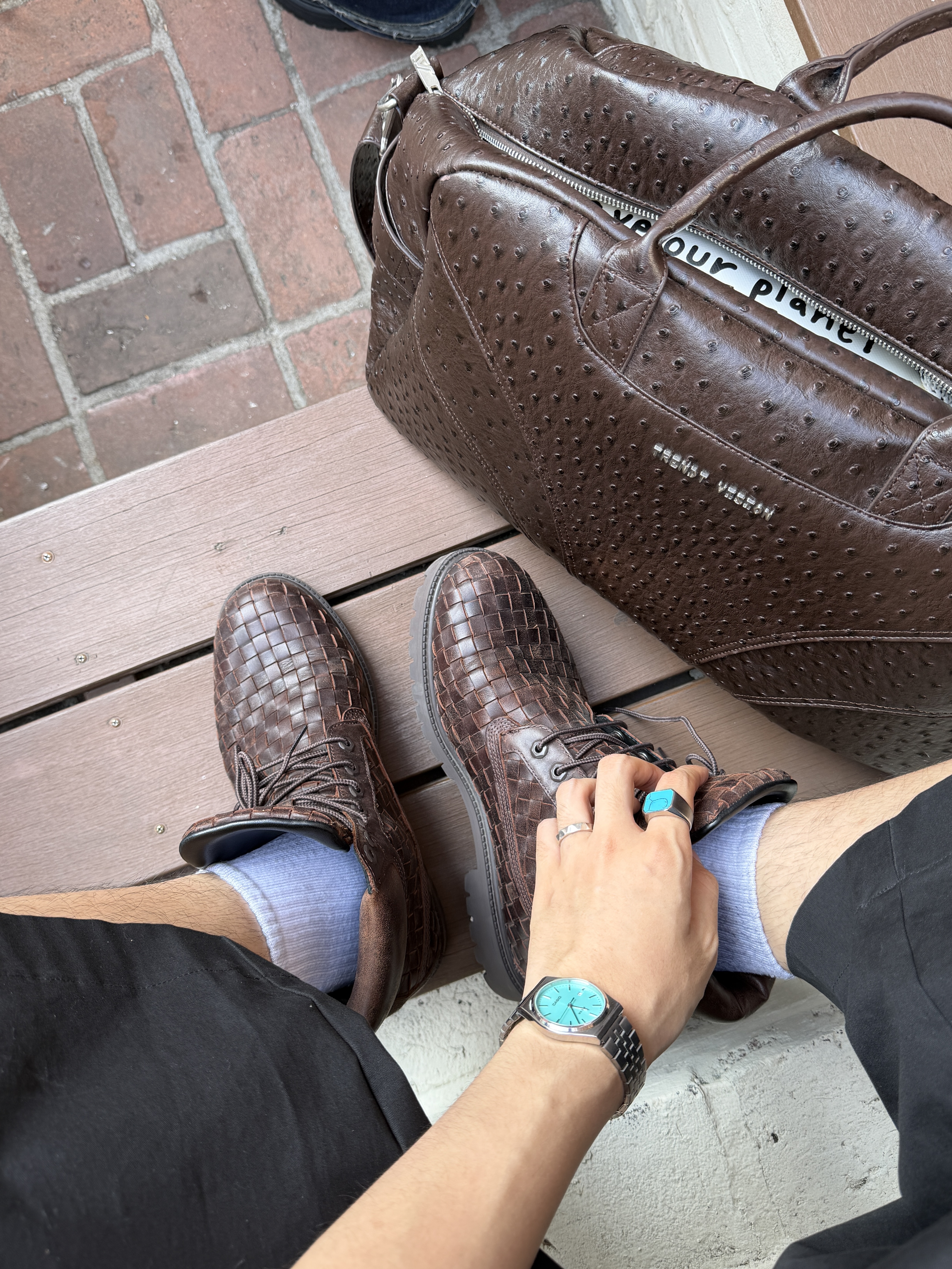 Timberland Classic 3-Eye Boat Shoes Brown - Wide, Casio MTP-B145D-2A1V 착용 스타일 - 5