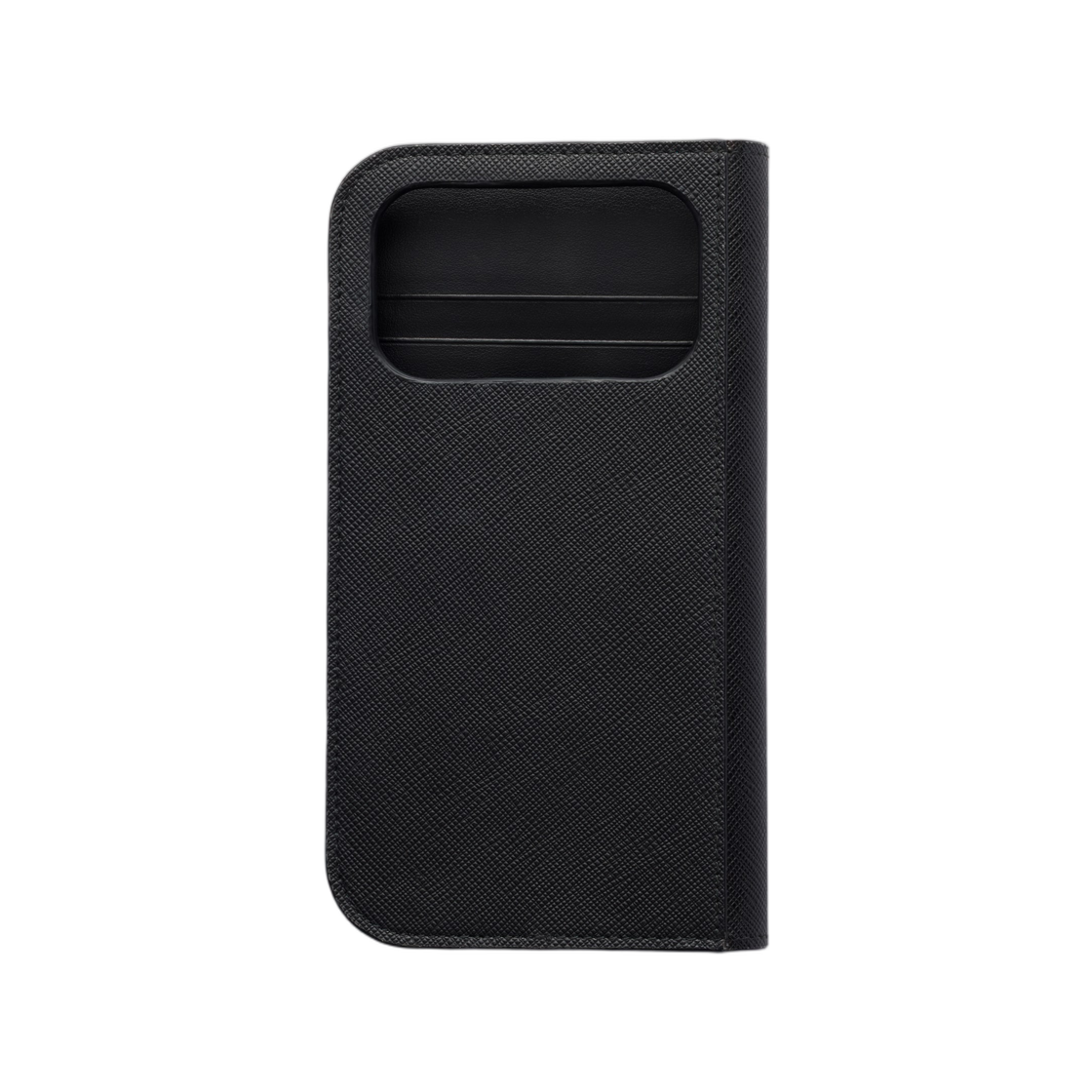 프라다 사피아노 레더 케이스 포 아이폰 17 프로 맥스 블랙(Prada Saffiano Leather Case For iPhone 17 Pro Max Black) - 2