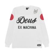 Deus Ex Machina Saber Moto Jersey White