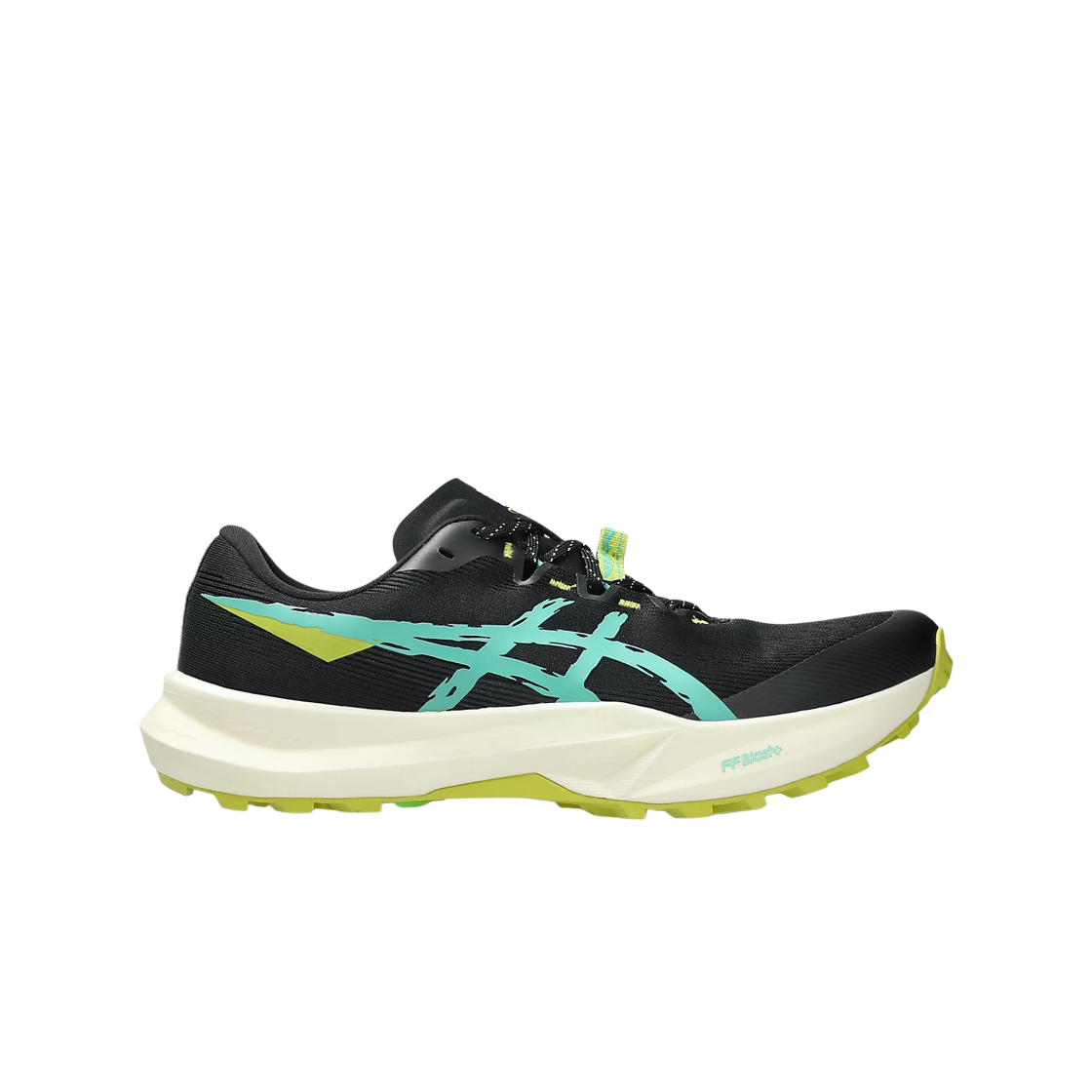 1011C086-001 Asics Fuji Lite 6 Black Aurora Green - D Standard