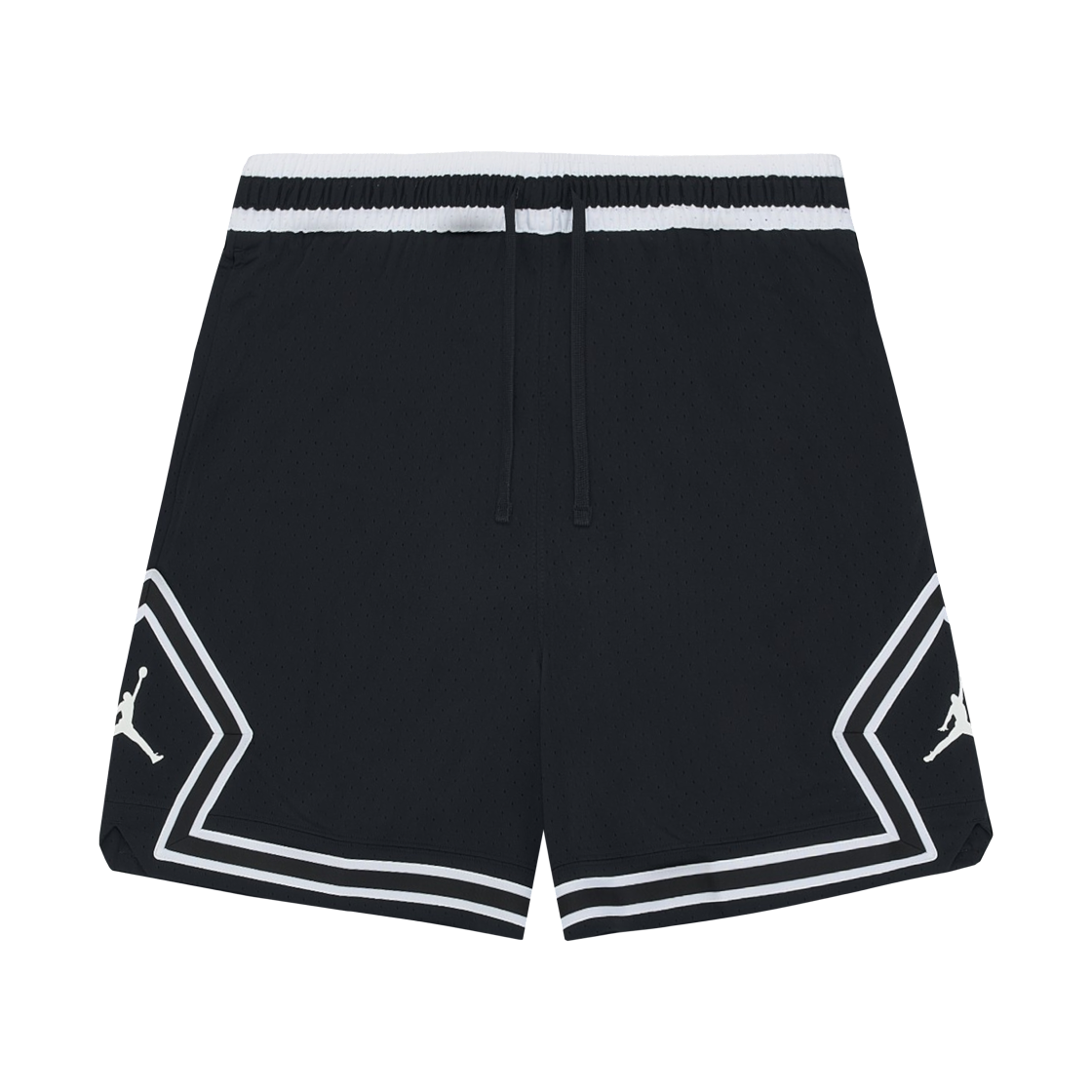 조던 스포츠 드라이핏 메쉬 다이아몬드 쇼츠 블랙 화이트(Jordan Sport Dri-Fit Mesh Diamond Shorts Black White)