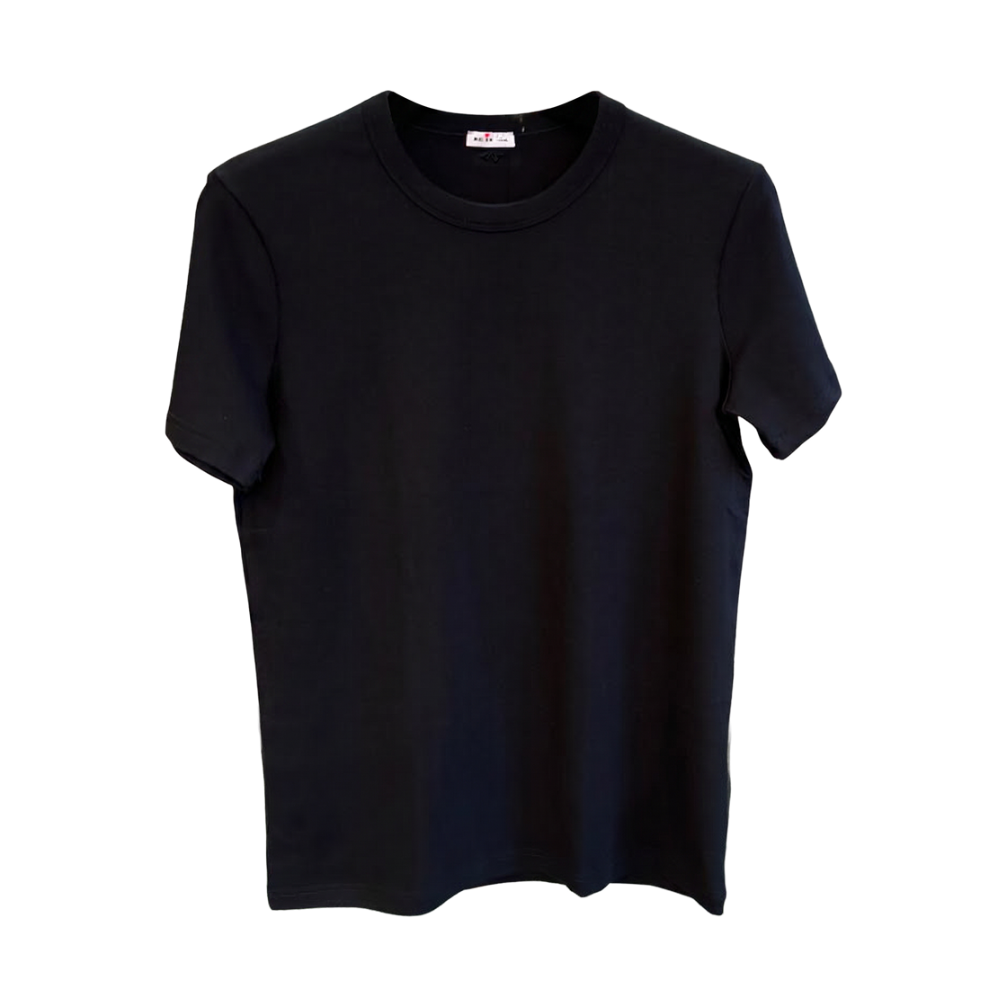 키톤 라운드넥 로고 숏슬리브 티셔츠 블랙(Kiton Roundneck Logo Short Sleeve T-Shirt Black) - 1