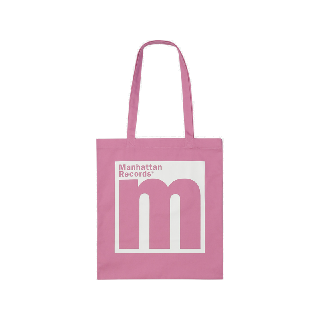 맨하탄 레코즈 엠 로고 캔버스 에코백 - 핑크(Manhattan Records M Logo Canvas Eco Bag - Pink)