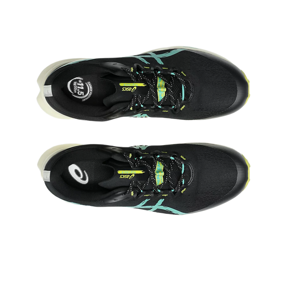 아식스 후지 라이트 6 블랙 오로라 그린 - D 스탠다드(Asics Fuji Lite 6 Black Aurora Green - D Standard) - 2