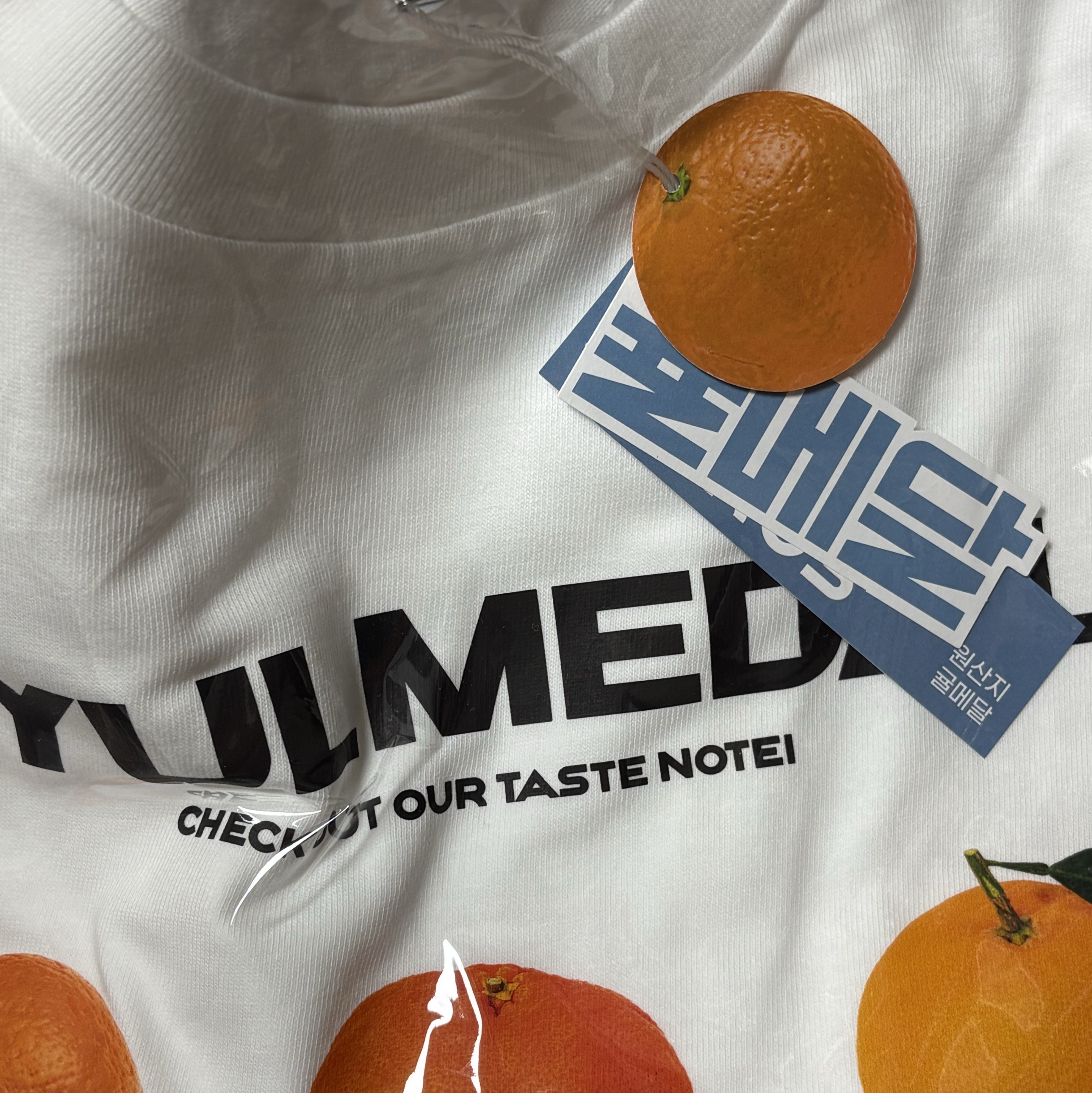 [KREAM 단독] GYULMEDALxUniqlo 25SS Citrus Pallete T-Shirts 착용 스타일