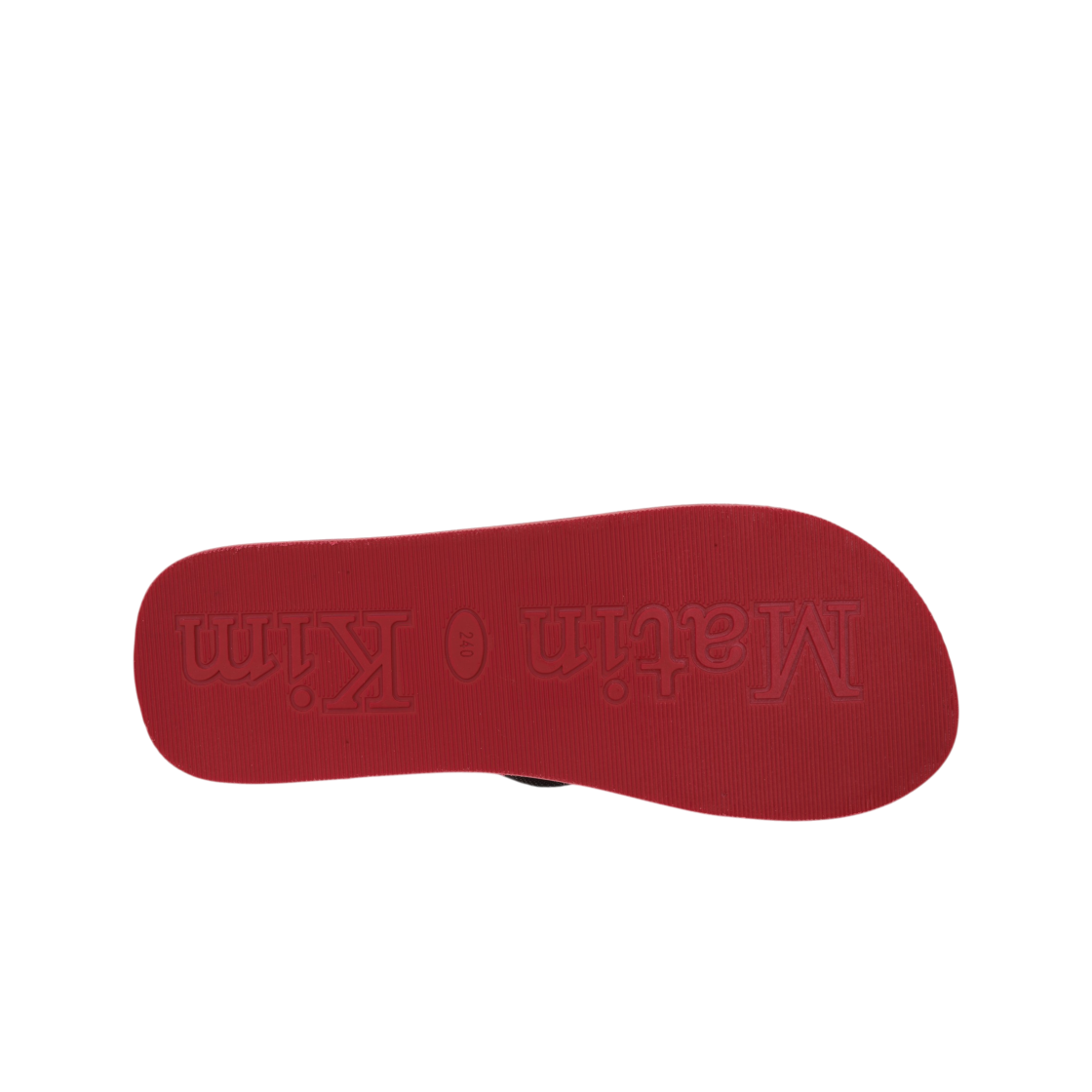 마뗑킴 마틴 데님 루프 플립 플랍 레드(Matin Kim Matin Denim Loop Flip Flop In Red) - 2