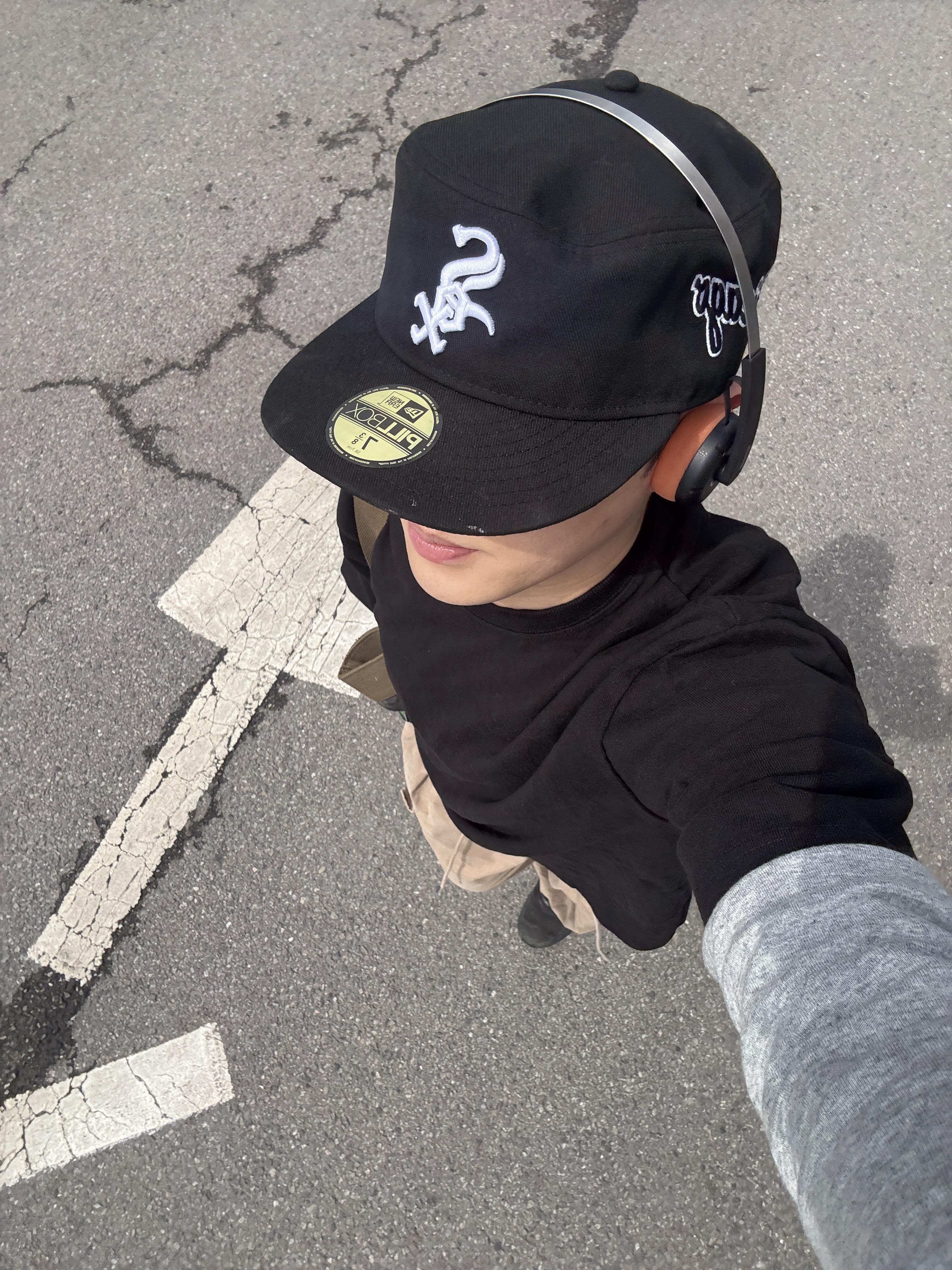 New Era MLB Chicago White Sox Pillbox Fitted Cap Black 착용 스타일 - 2