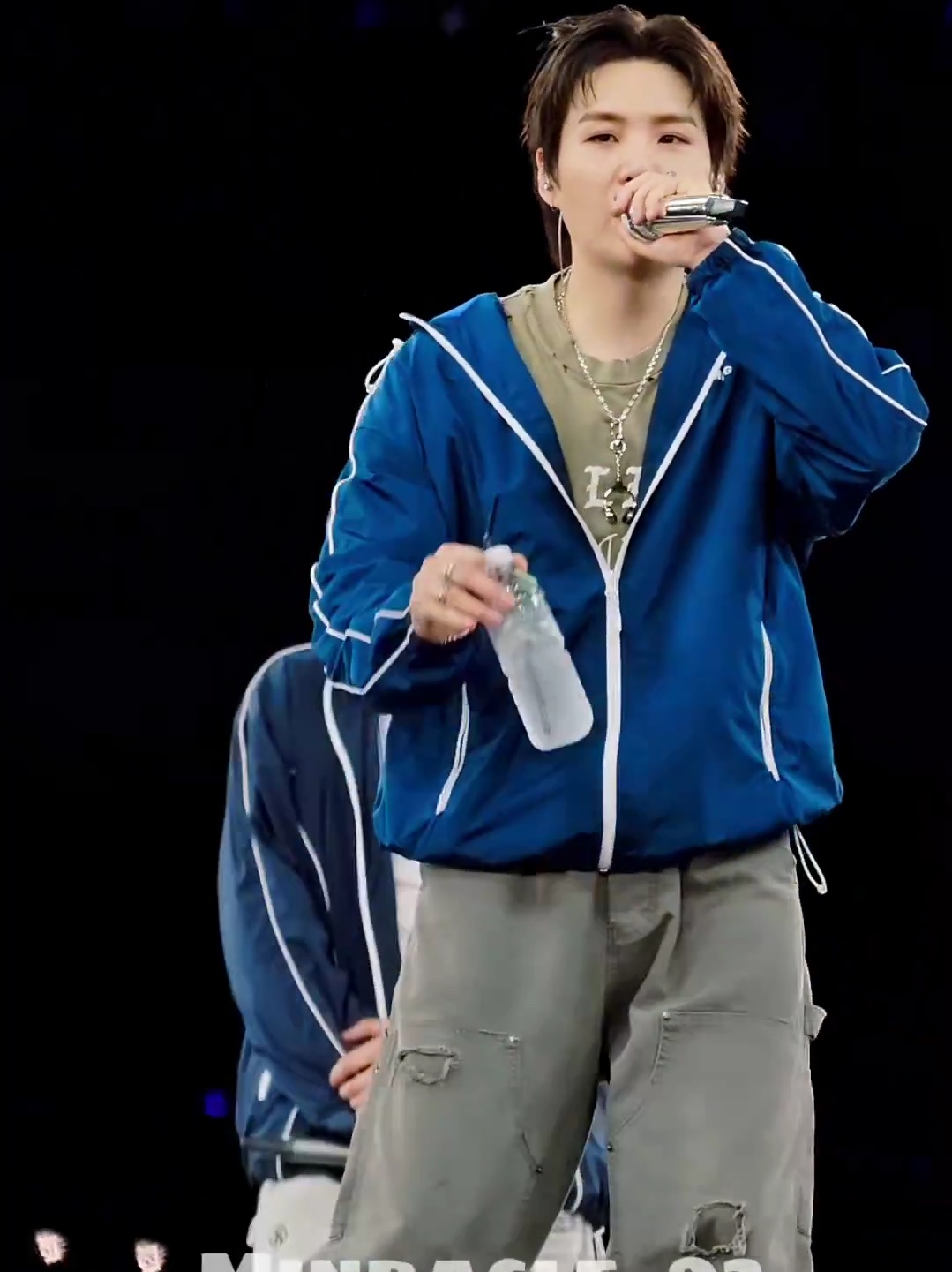 Undermycar Army Canvas Carpenter Pants Midnight Teal, Undermycar Army Canvas Carpenter Pants Khaki Gray 착용 스타일 - 2